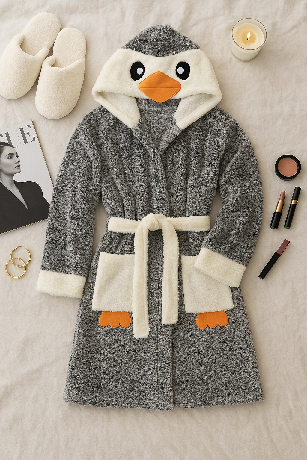 MYPENGUIEN PELUŞ SABAHLIK
