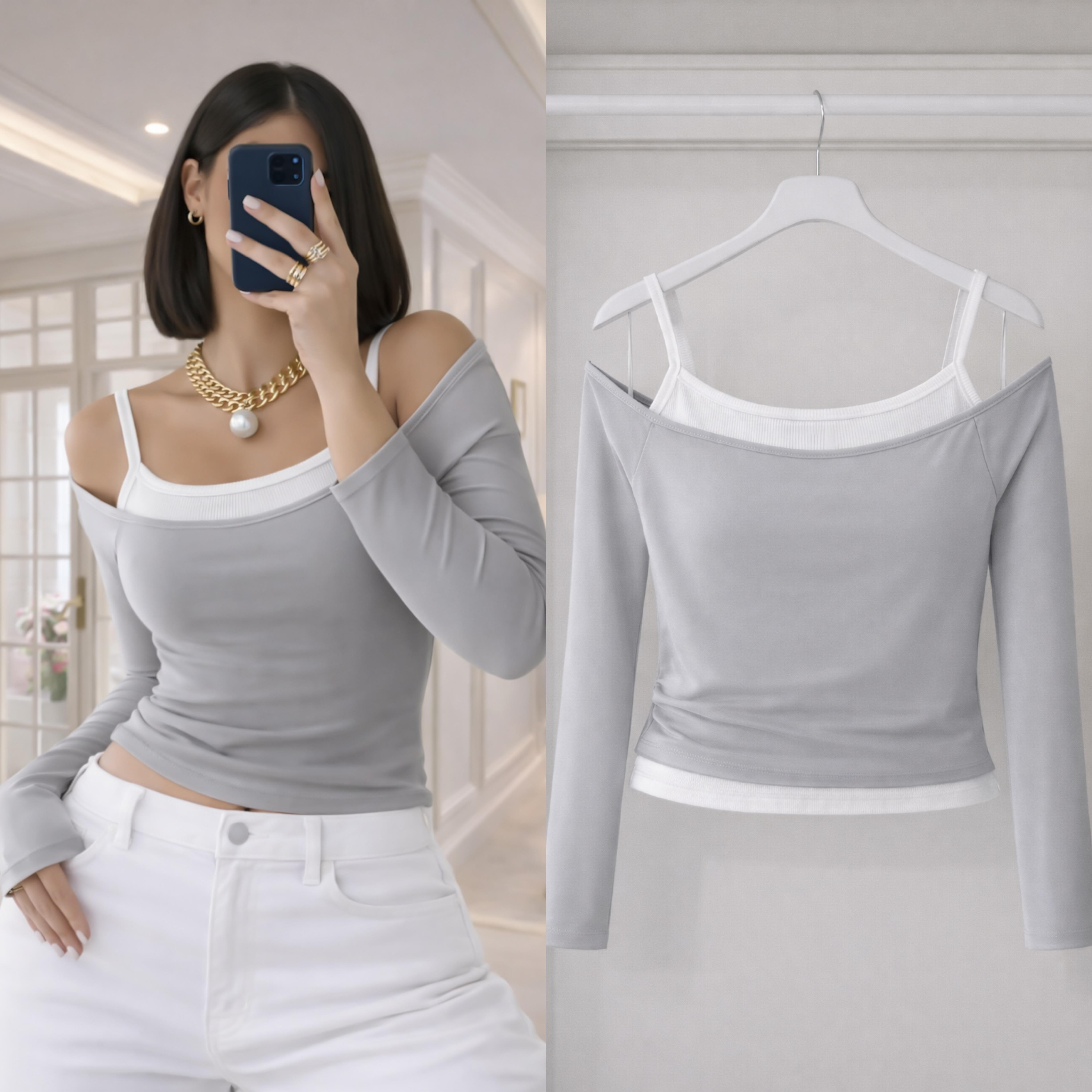 NERY FİTİLLİ ATLET SANDY BLUZ TAKIM