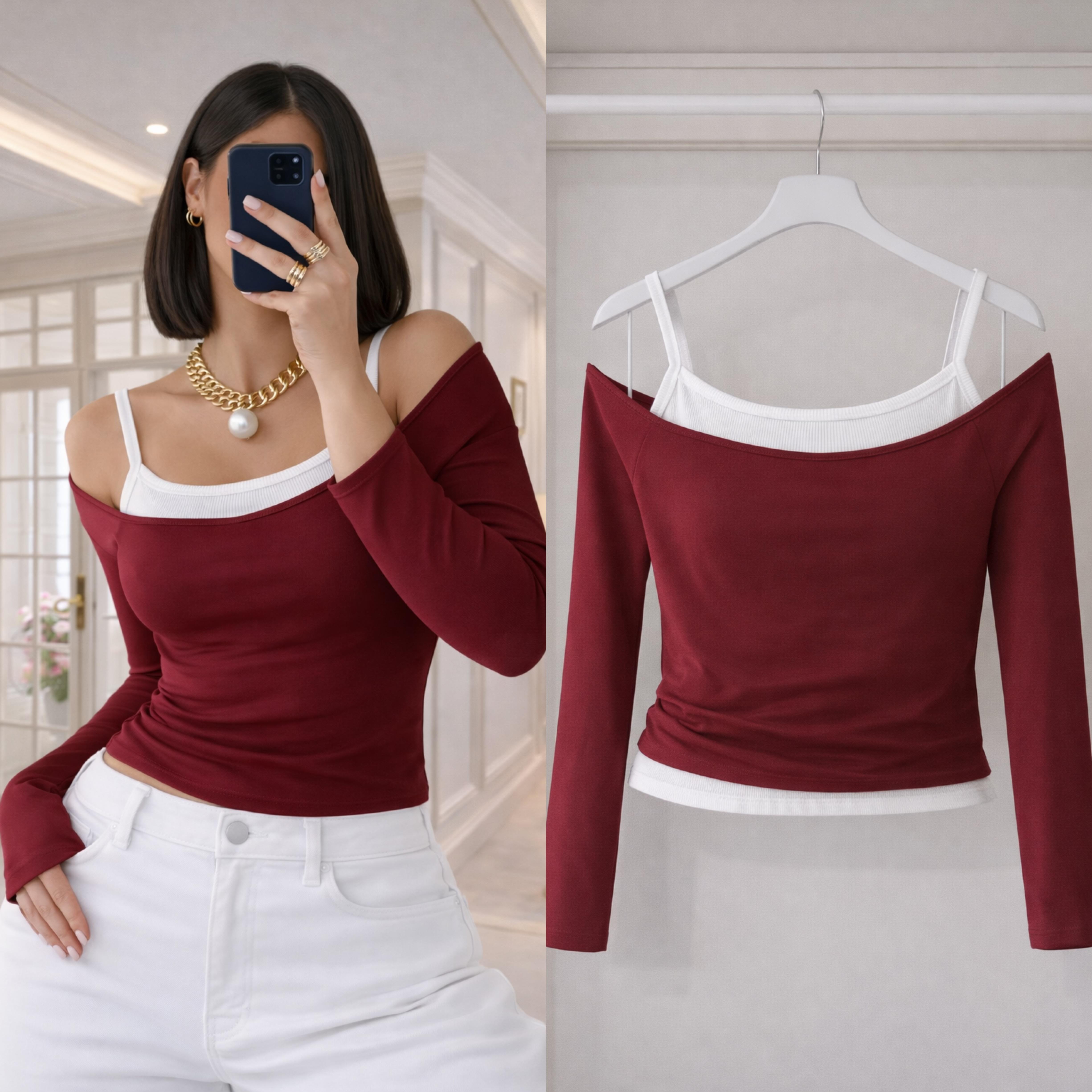 NERY FİTİLLİ ATLET SANDY BLUZ TAKIM