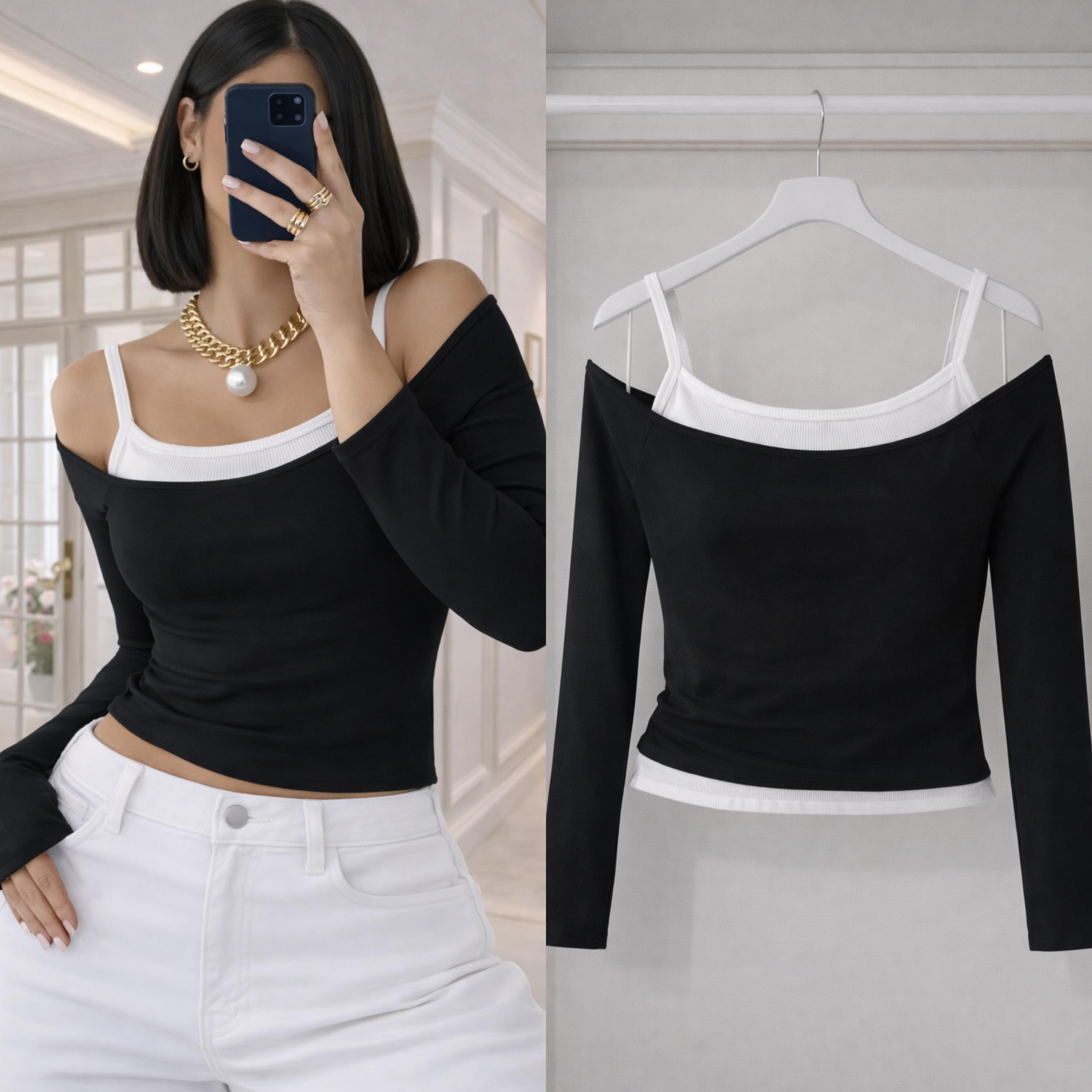 NERY FİTİLLİ ATLET SANDY BLUZ TAKIM