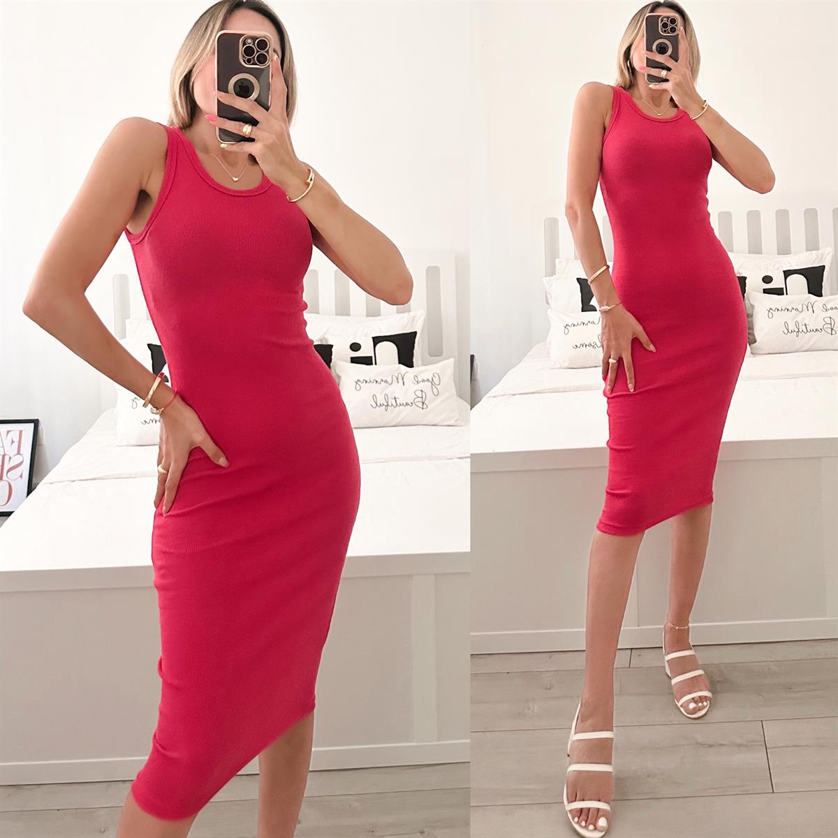 NICCY FİTİLLİ HALTER ELBİSE 