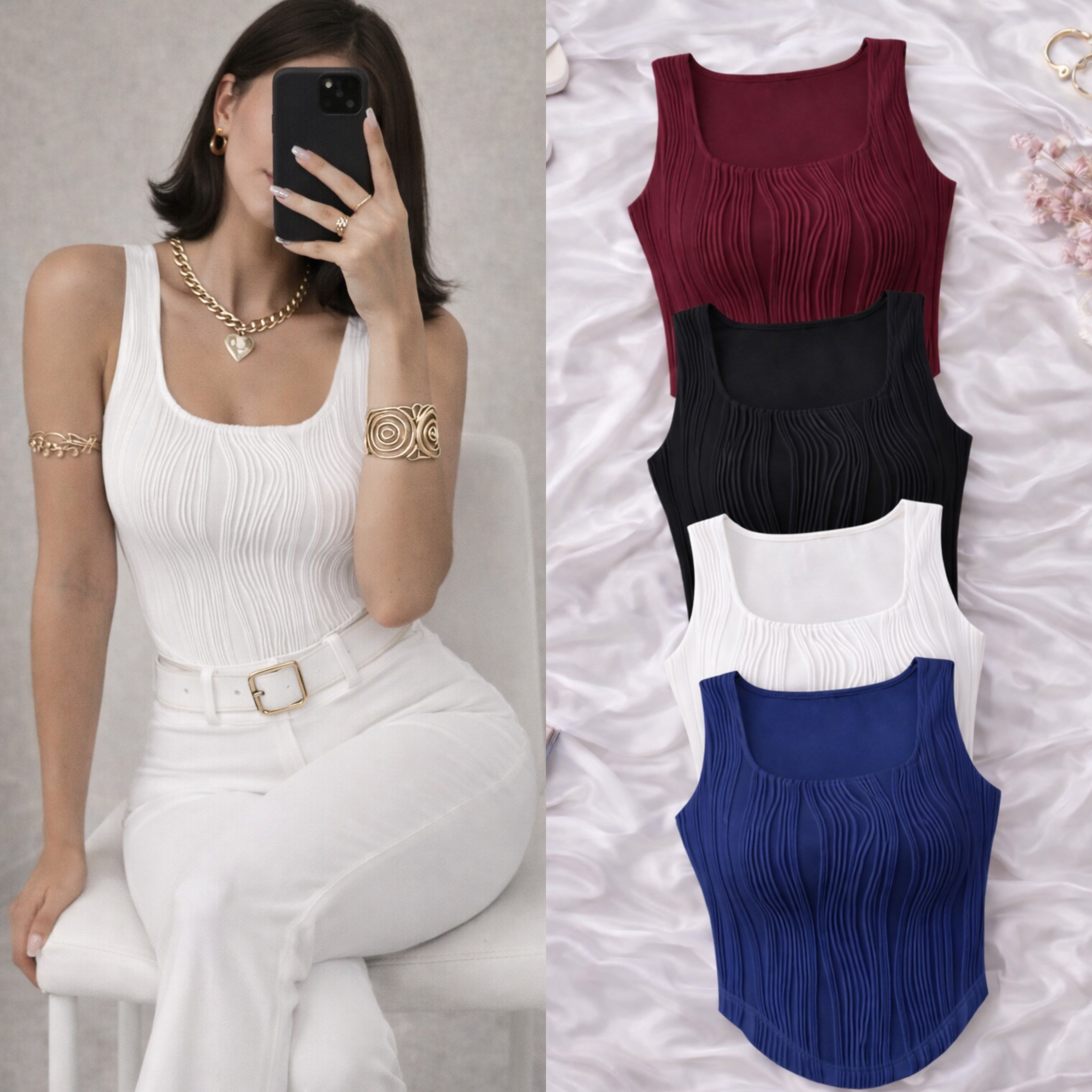 NORLA KARE YAKA BLUZ