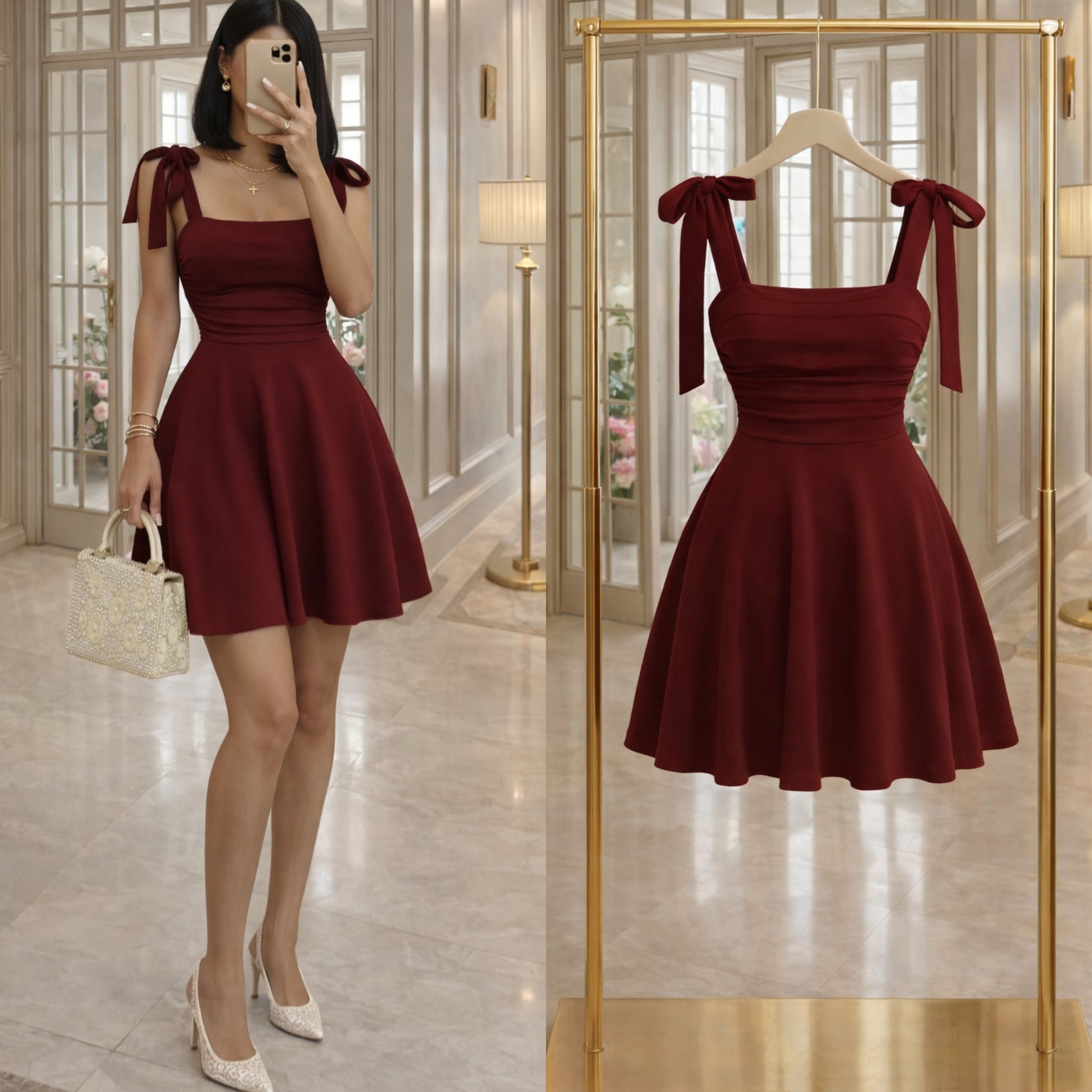 RISHA SANDY BAĞLAMALI ELBİSE