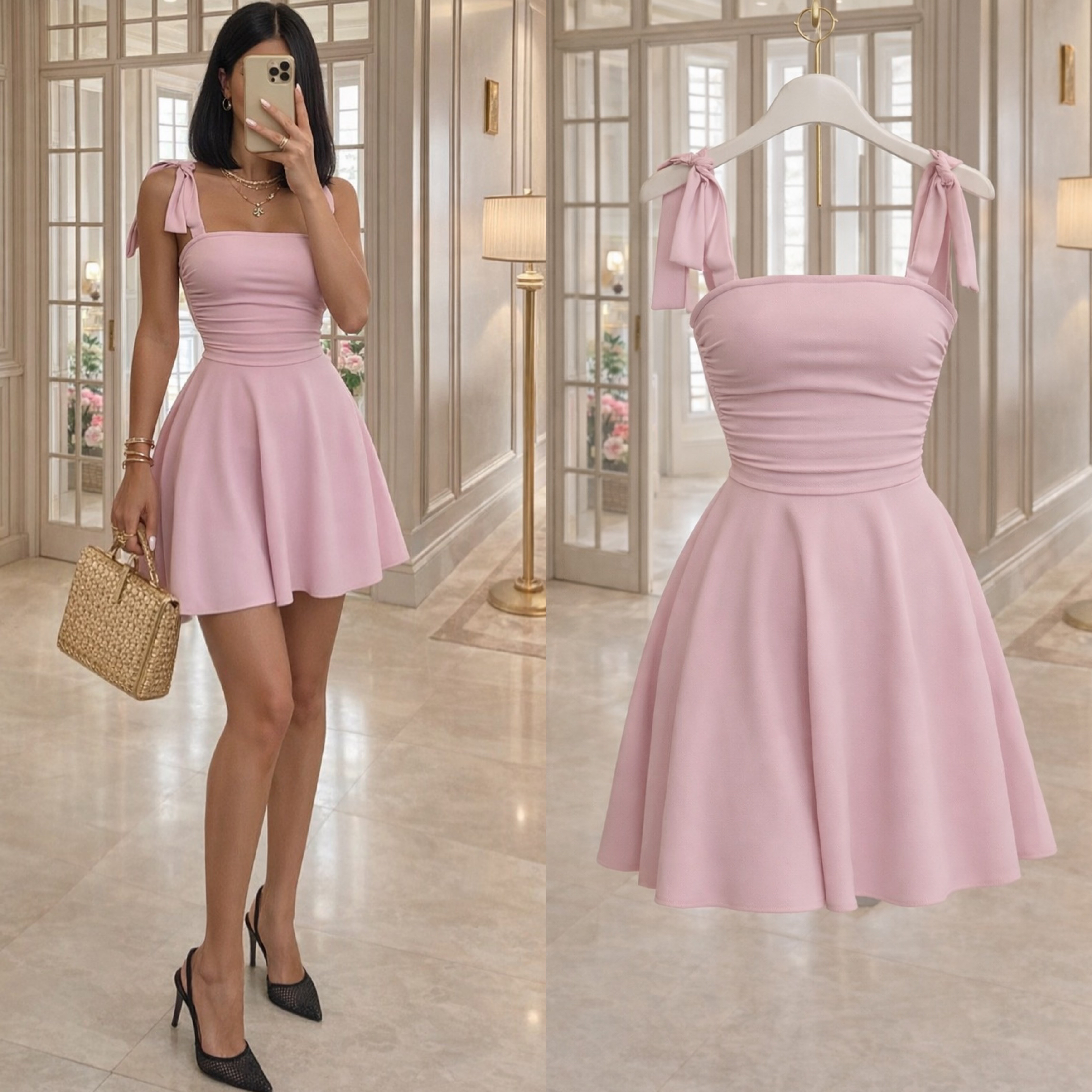 RISHA SANDY BAĞLAMALI ELBİSE