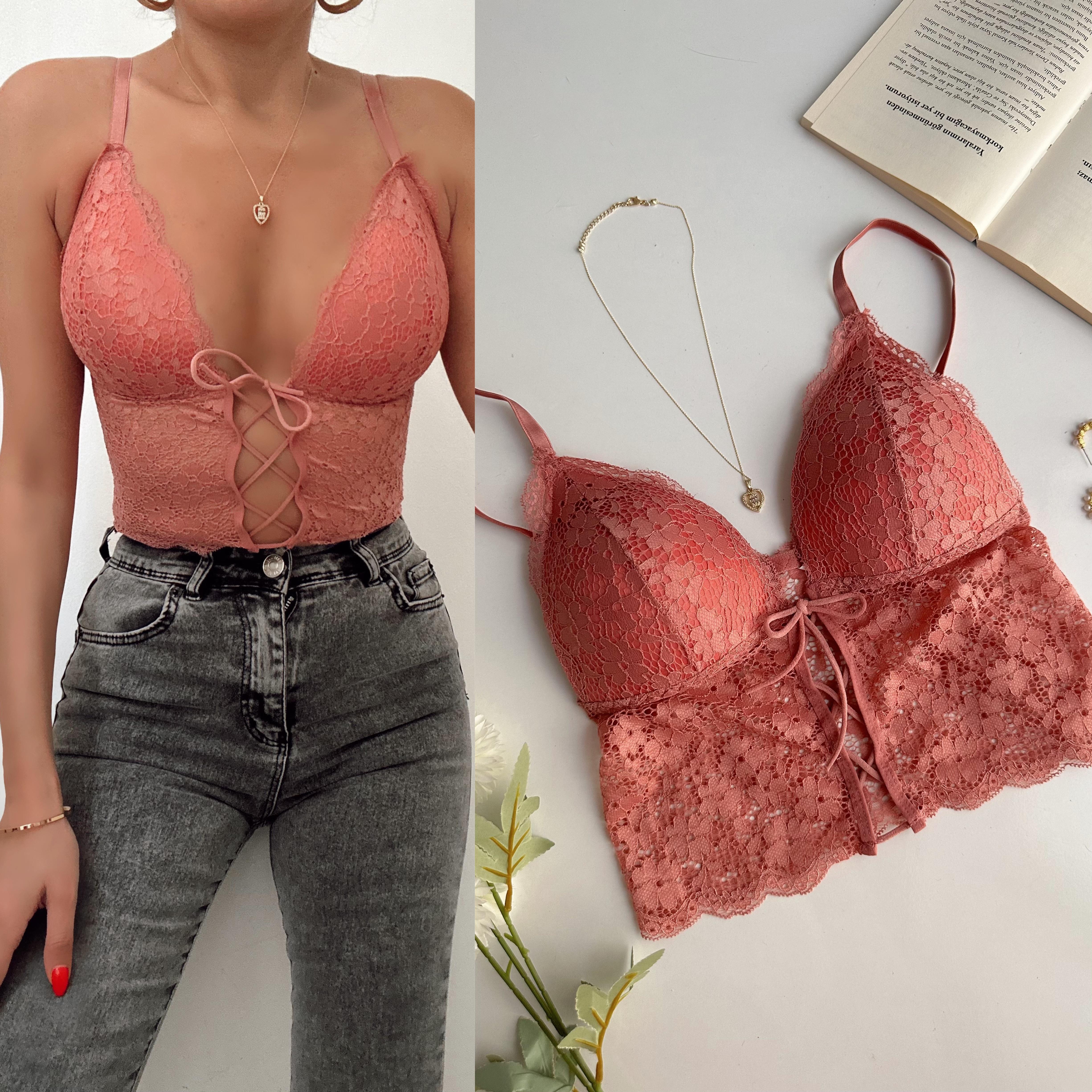 ROSA DANTELLİ PUSH UP BÜSTİYER SOMON