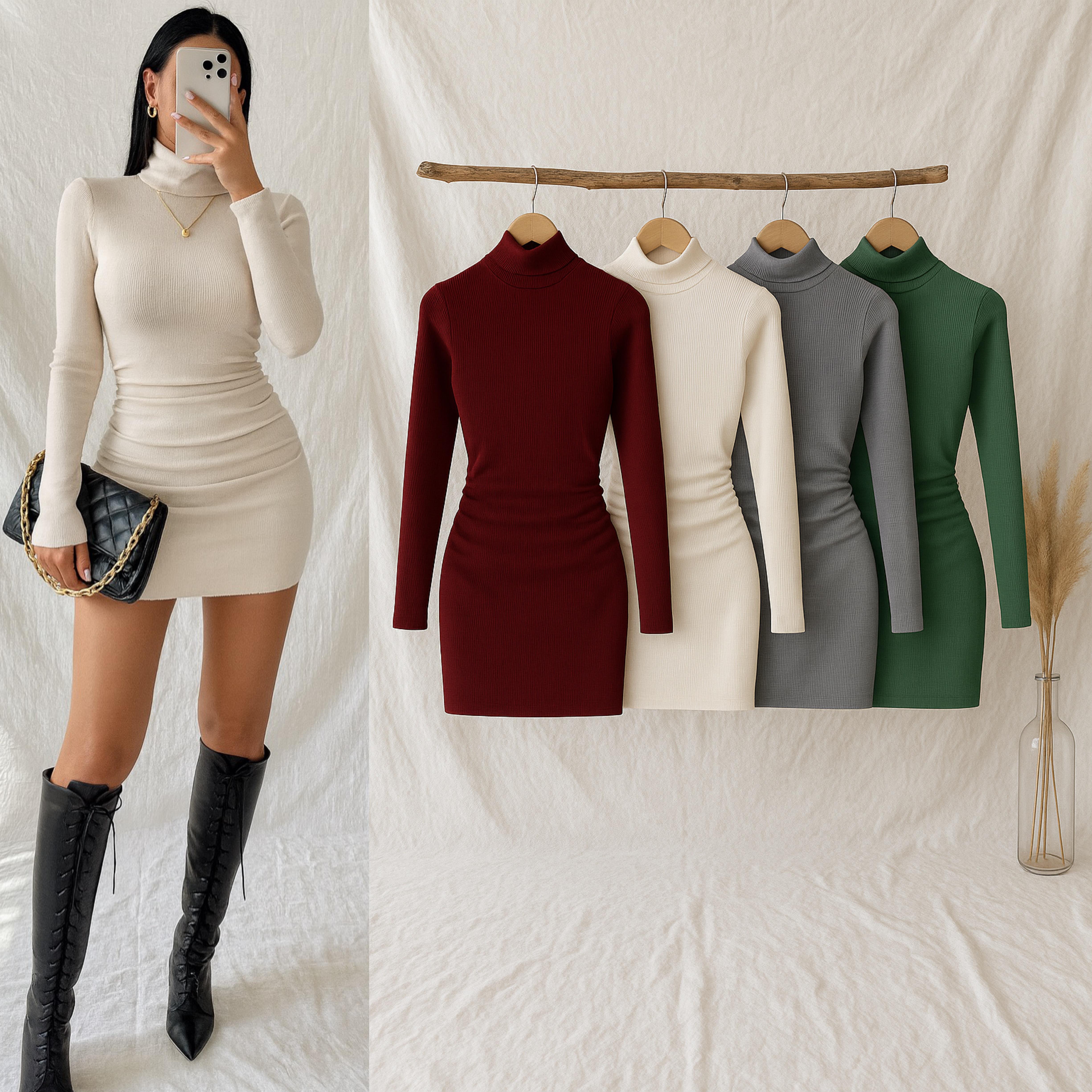 SERENA FİTİLLİ BALIKÇI ELBİSE