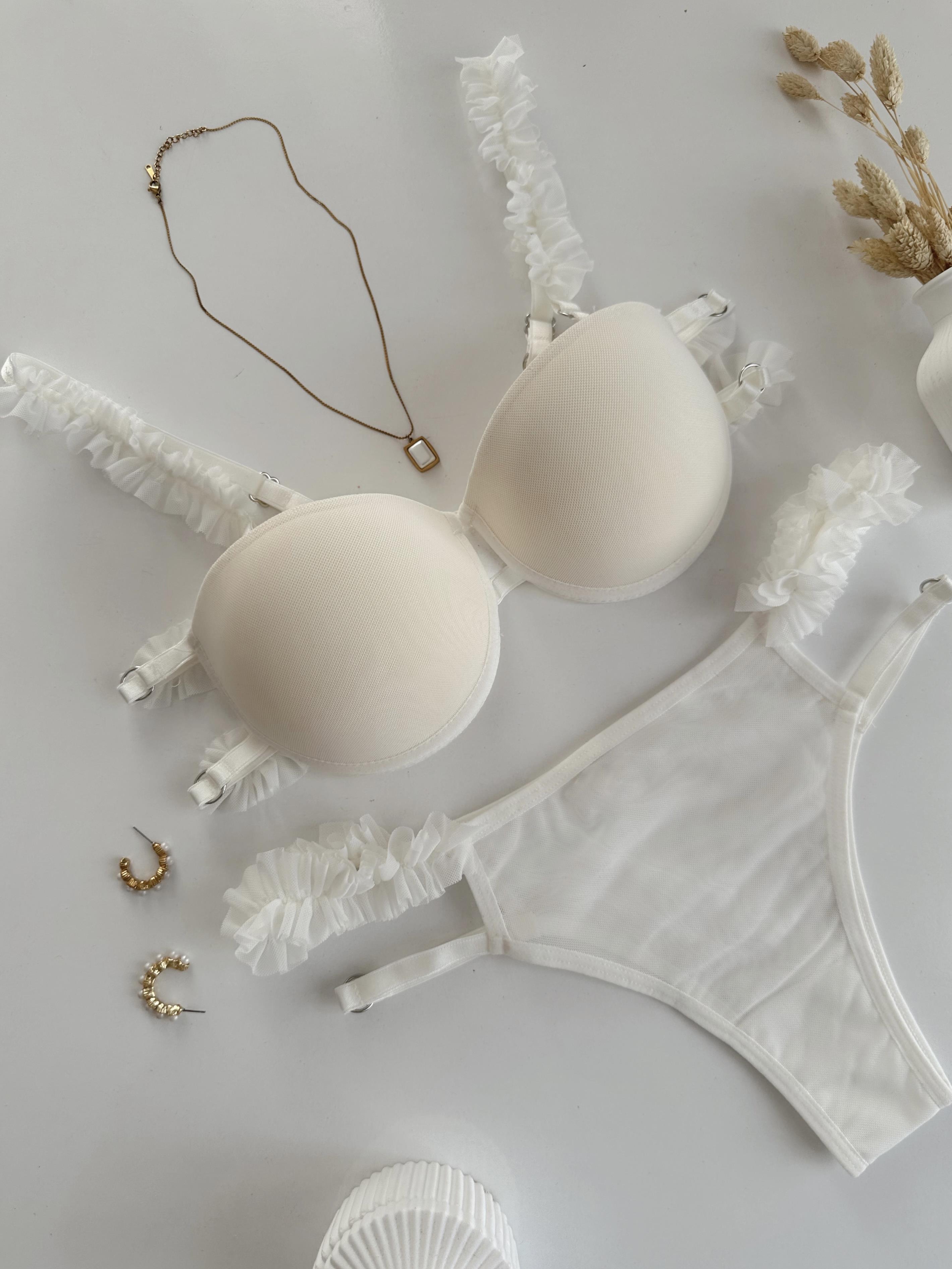 SEXY PUSH UP DOLGULU İÇ ÇAMAŞIRI TAKIM EKRU