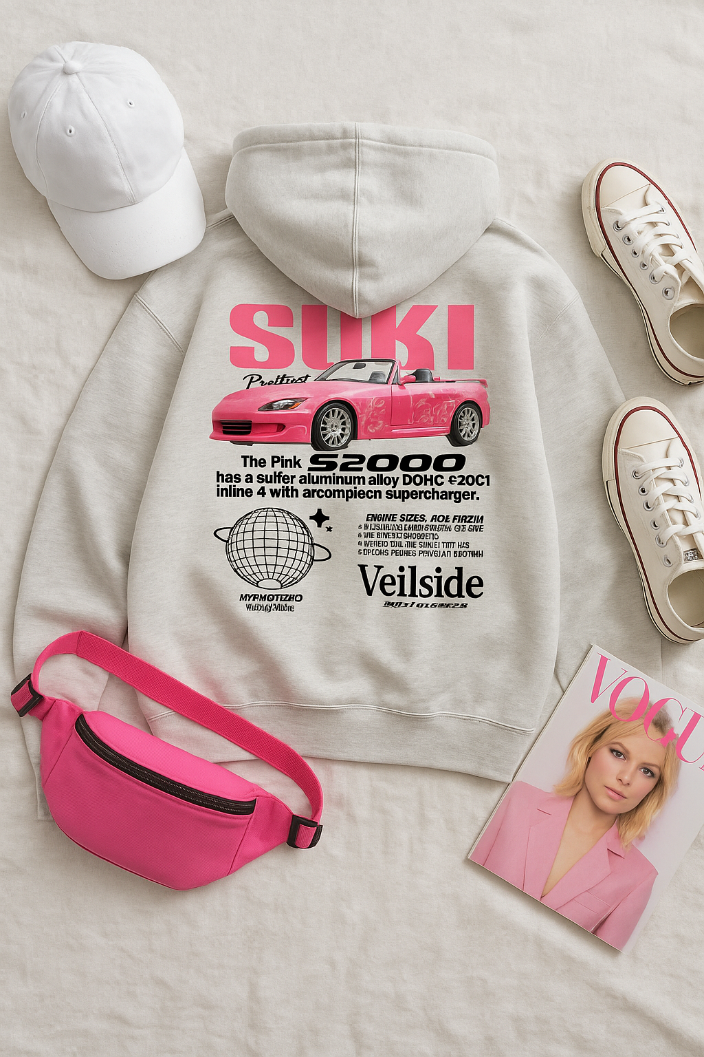 SUKI BASKILI İÇİ ŞARDONLU SWEAT