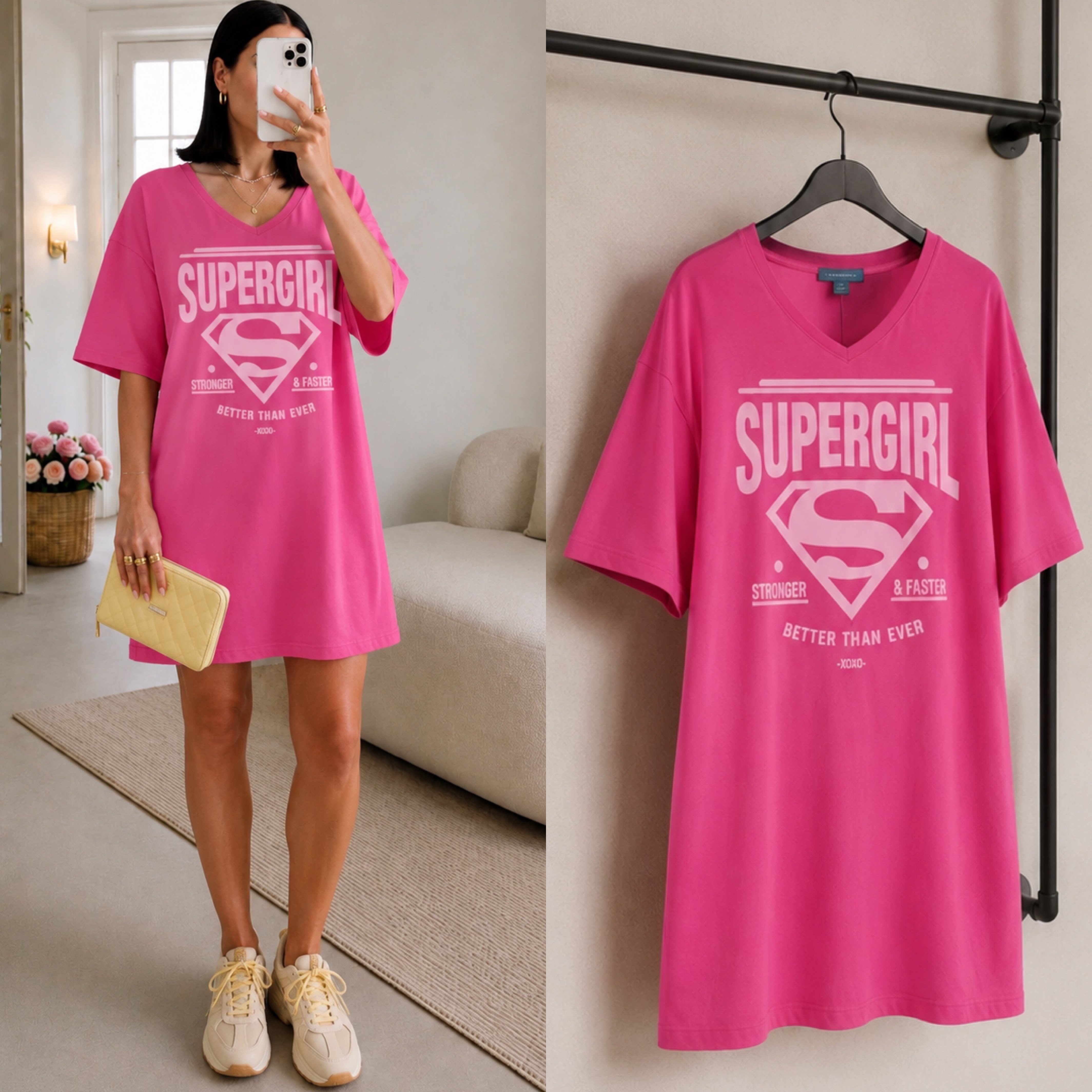 SUPERG OVERSİZE TSHIRT ELBİSE
