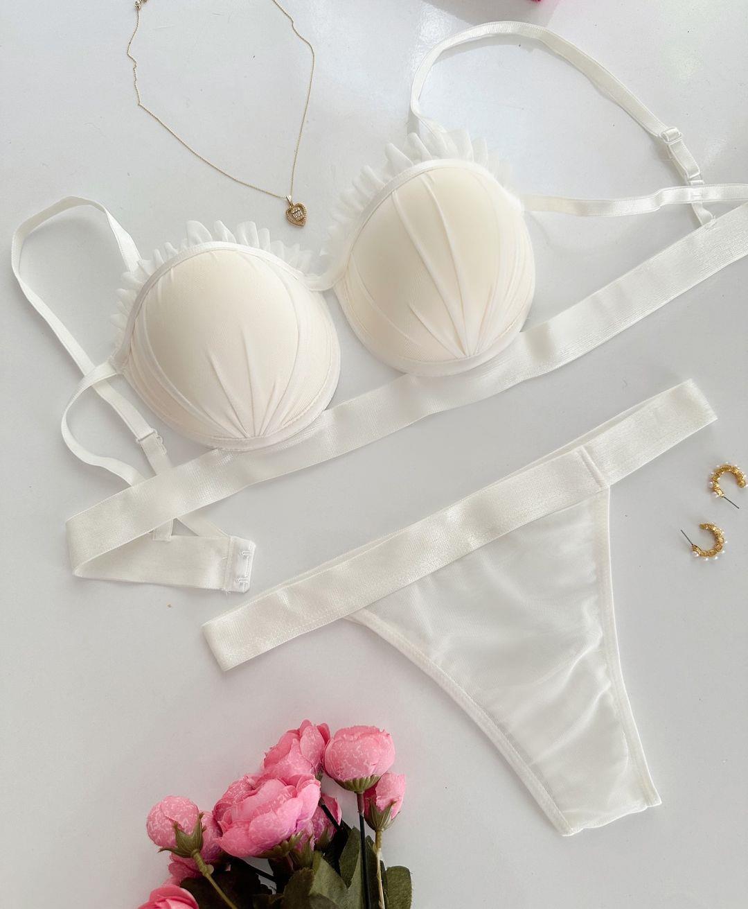 SWETLANA PUSH UP DOLGULU İÇ ÇAMAŞIRI TAKIM BEYAZ