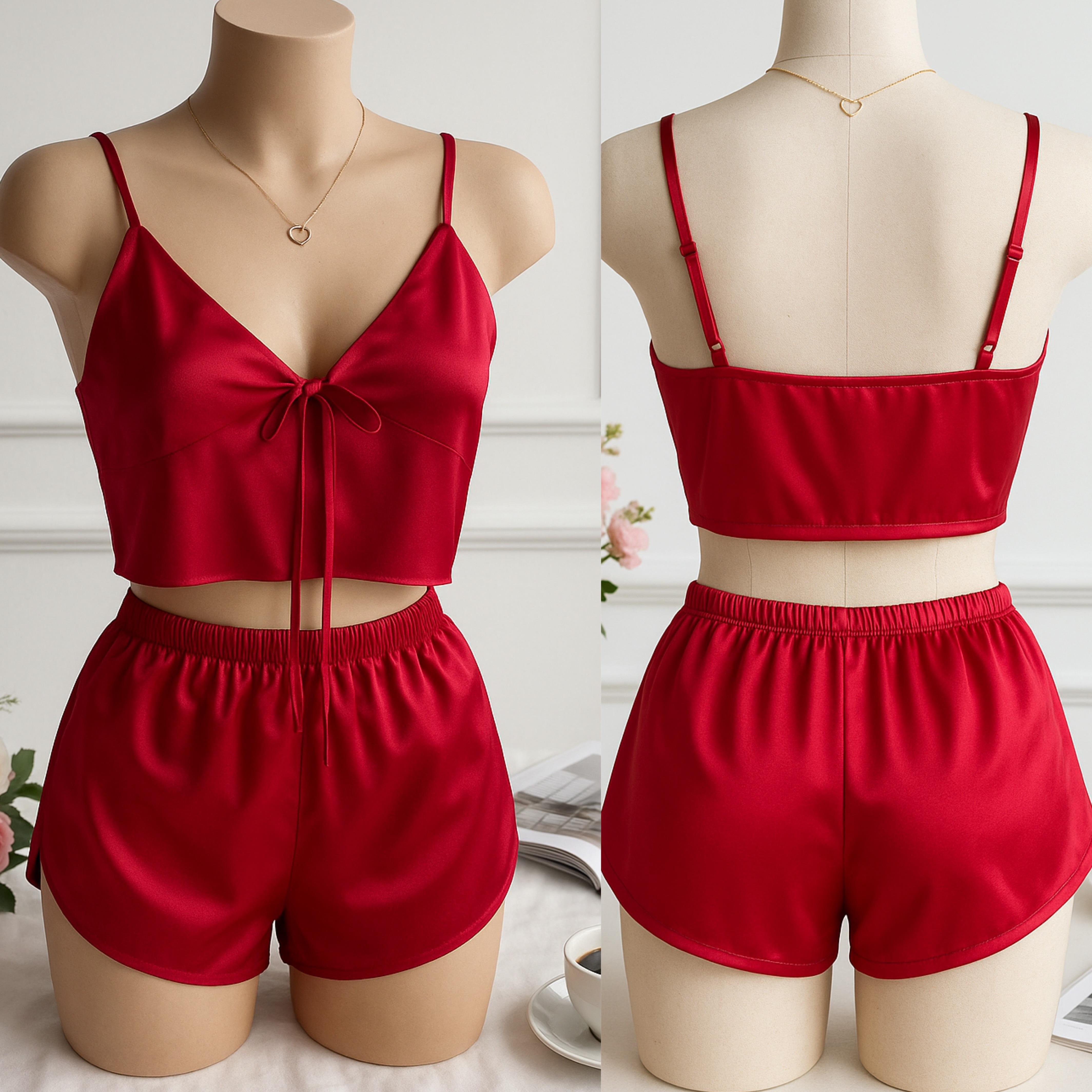 TANYA SATEN ŞORTLU TAKIM