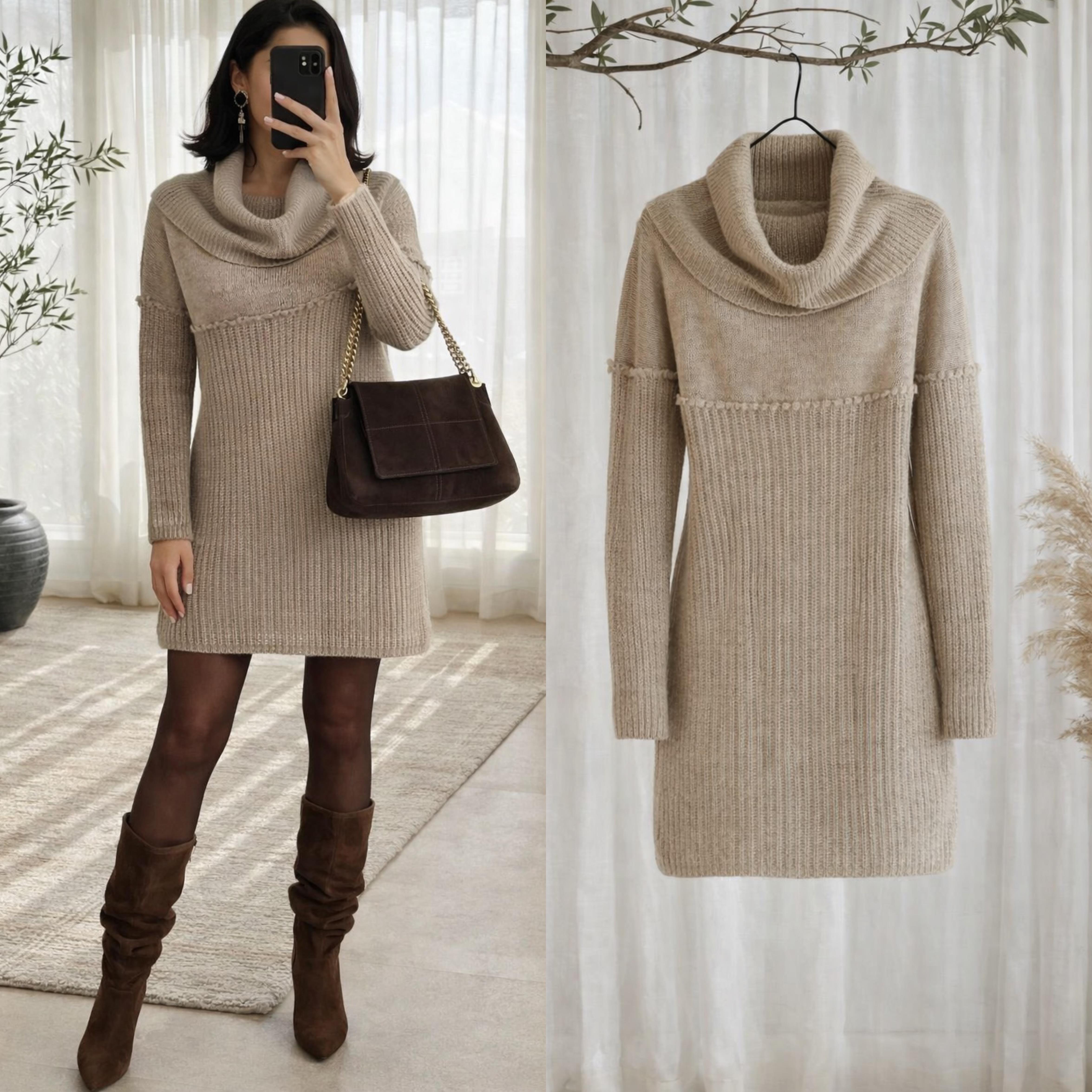 TILIA DEGAJE YAKA TRİKO ELBİSE