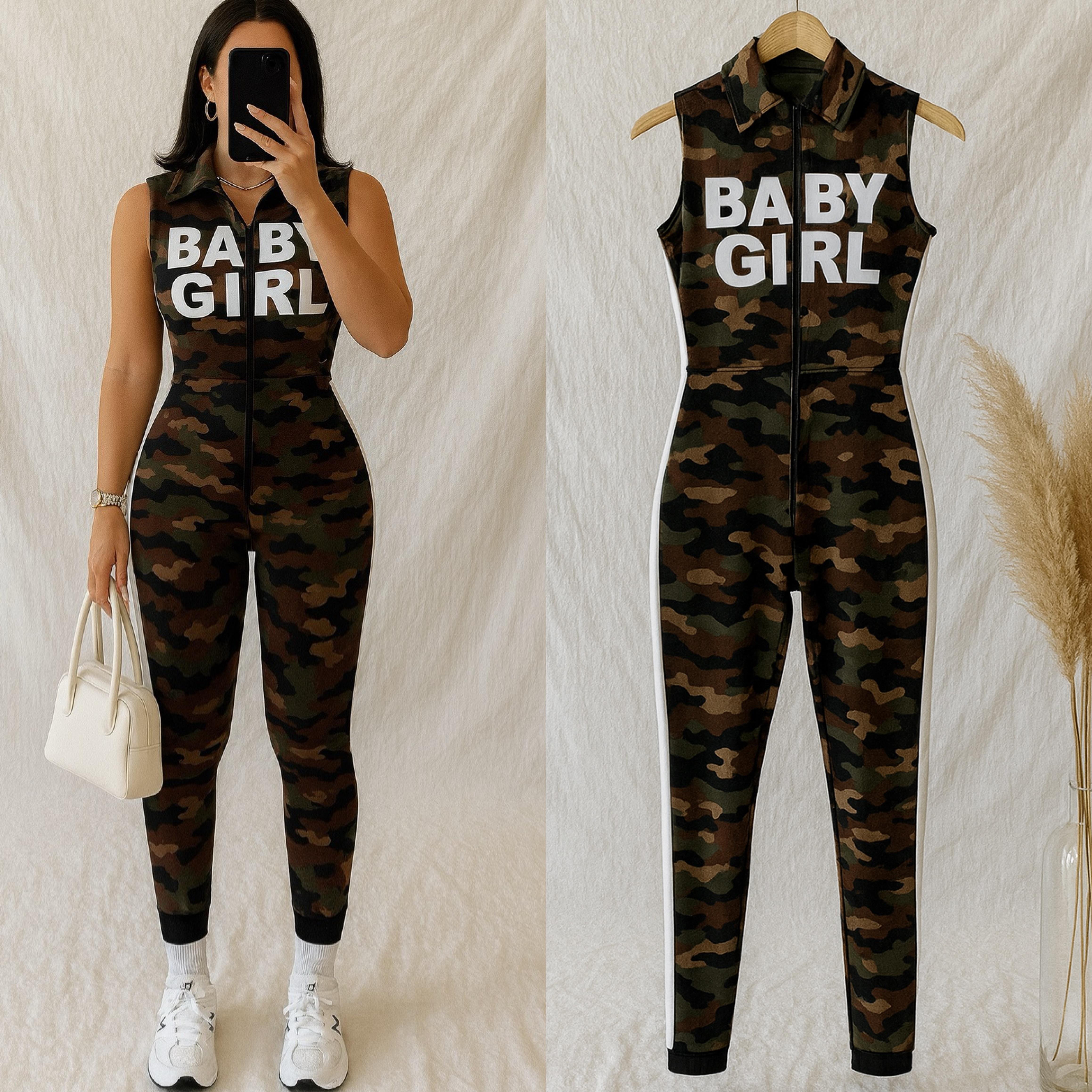 TOLY BABY GIRL ŞERİTLİ BASKILI TULUM