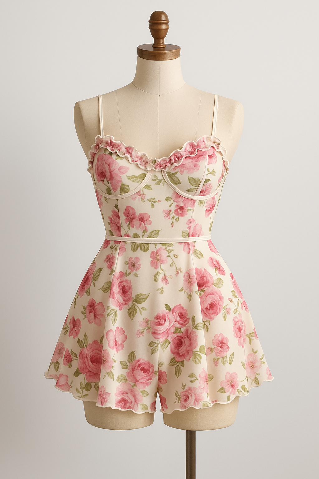 VAILA ÇİÇEKLİ ŞORTLU GECELİK