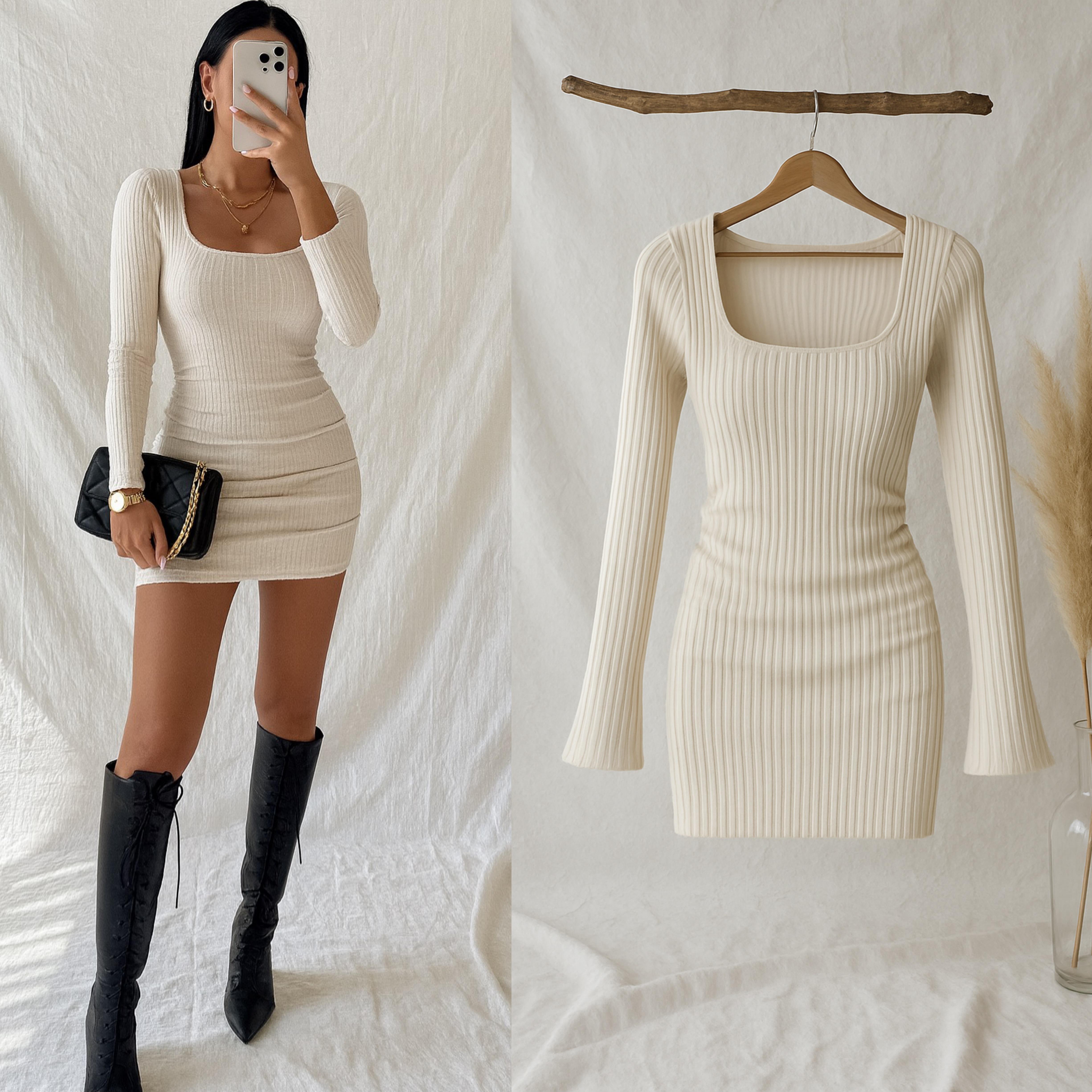 VENA YUMOŞ TRİKO ELBİSE(İÇ GÖSTERMEZ)