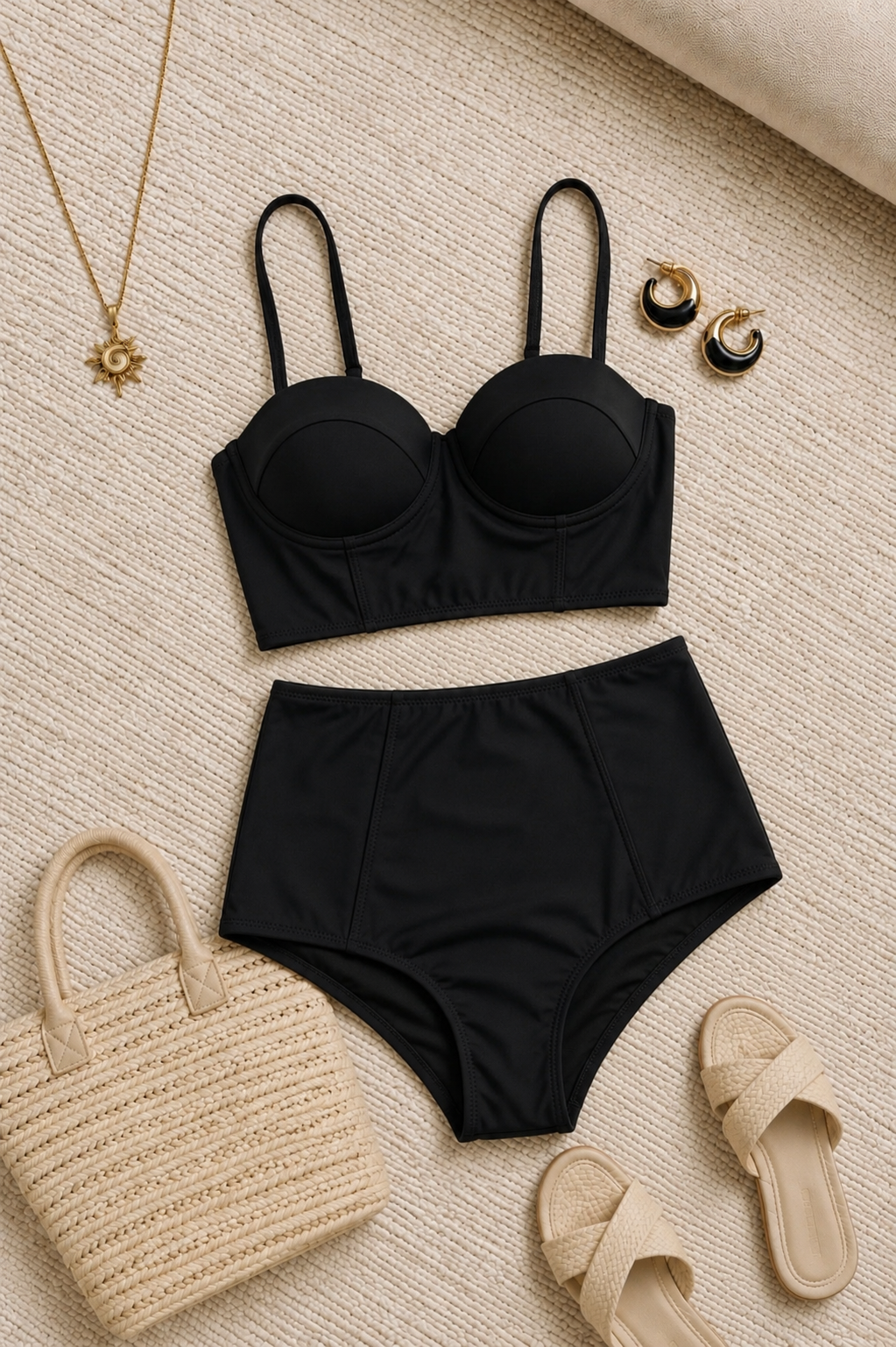 VSY PUSH UP DOLGULU YÜKSEK BEL BİKİNİ TAKIM