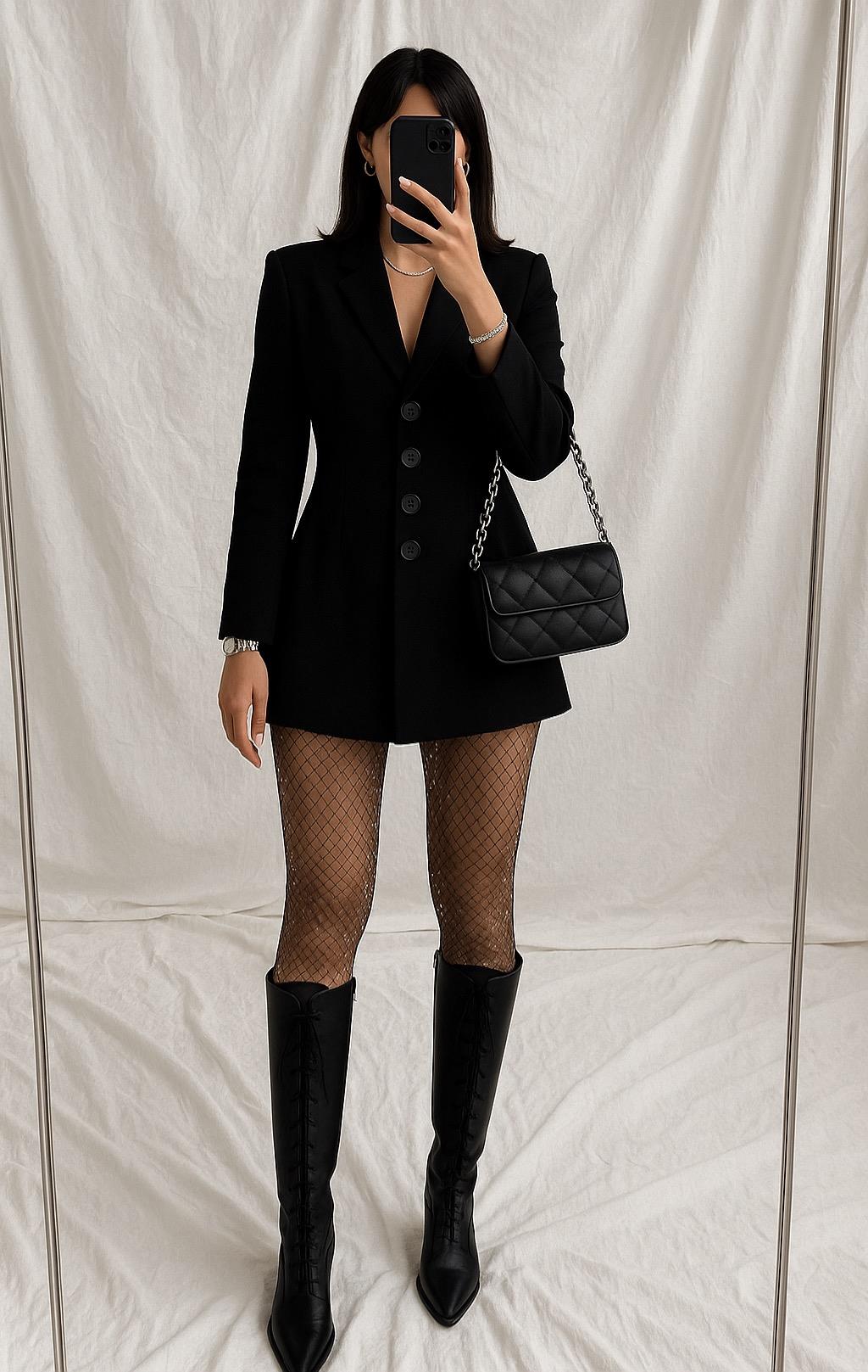 WAI DÜĞMELİ CEKET ELBİSE