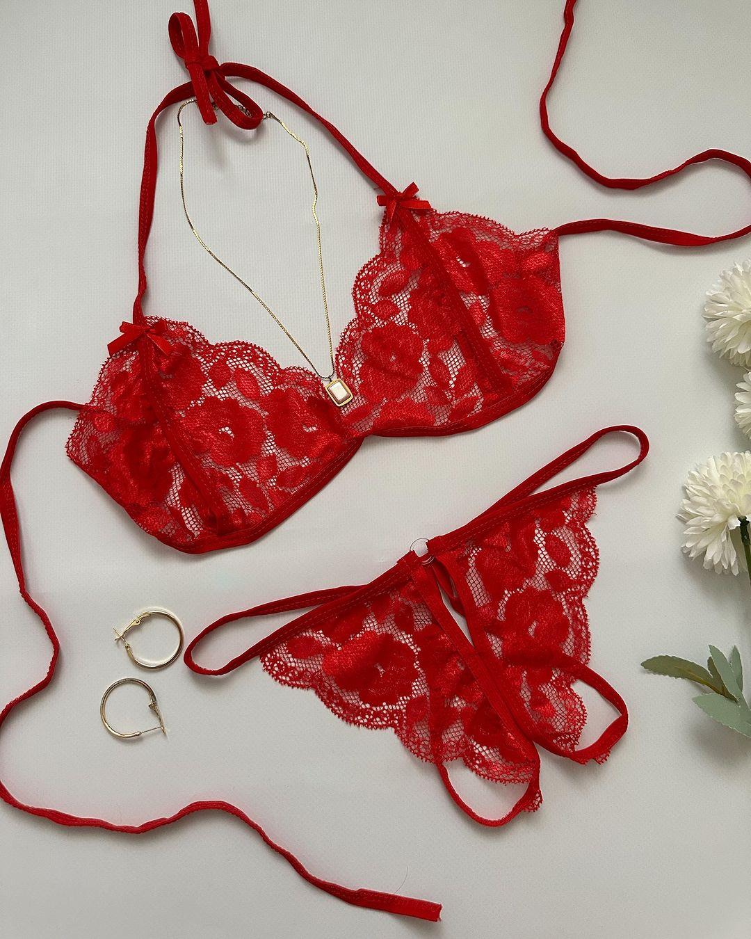 WANESSA DANTELLİ İÇ ÇAMAŞIRI TAKIM KIRMIZI