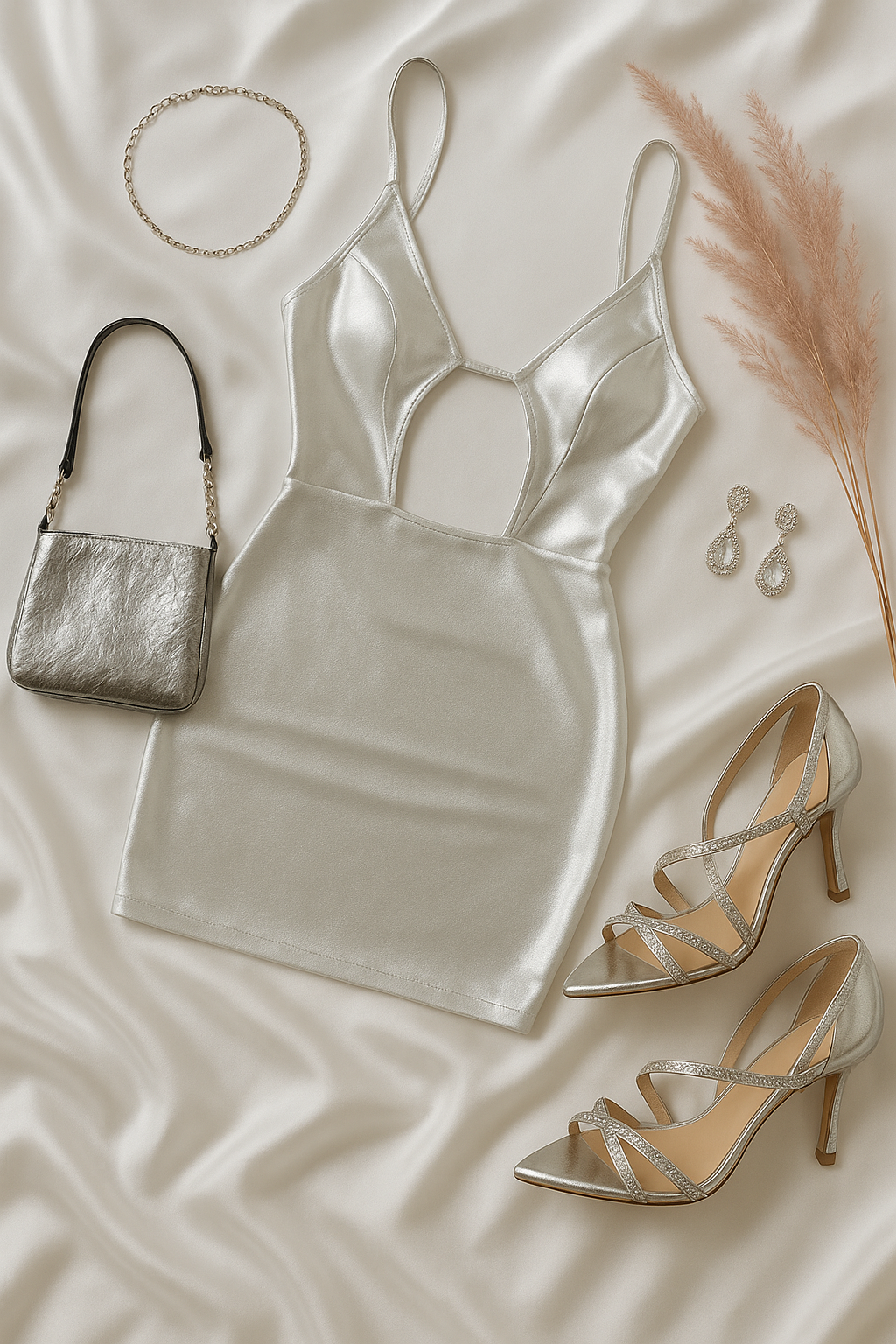 WANNA ESNEK DEKOLTELİ ELBİSE