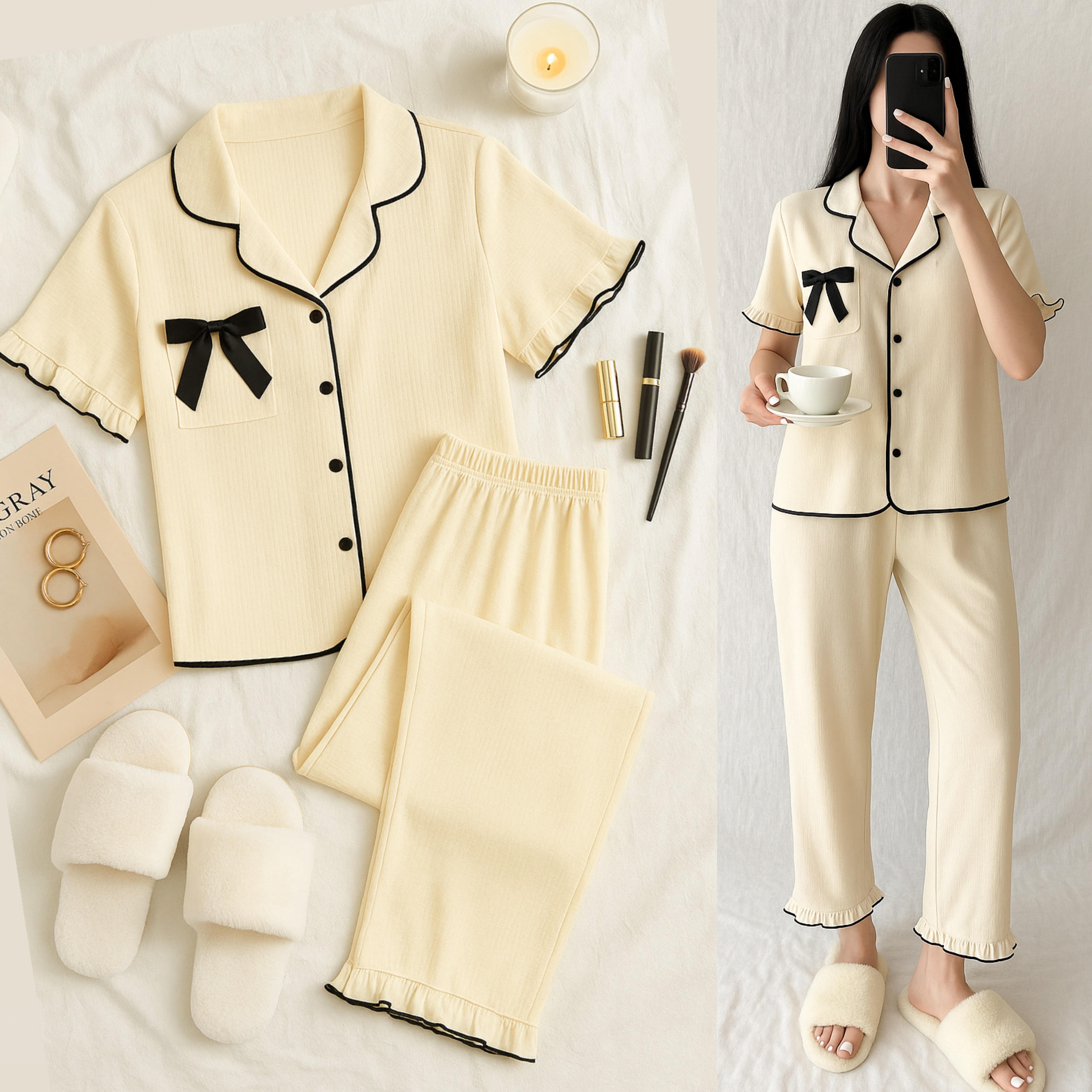 WINTY KURDELE DETAYLI PİJAMA TAKIMI