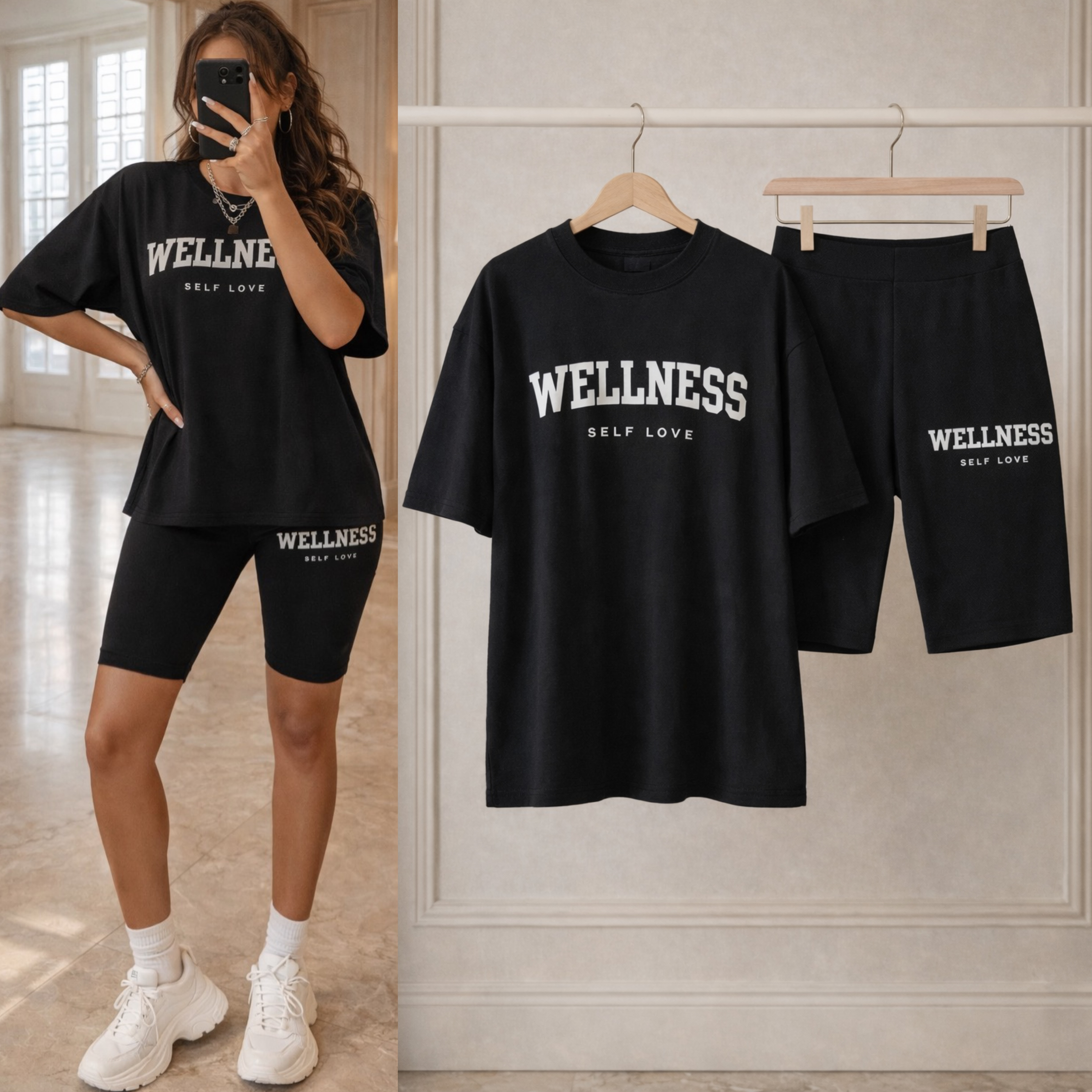 WLNS OVERSIZE TSHIRT TAYT SPOR TAKIM
