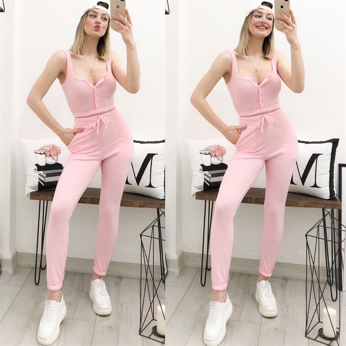 YUMOŞ DÜĞMELİ ATLET TAKIM
