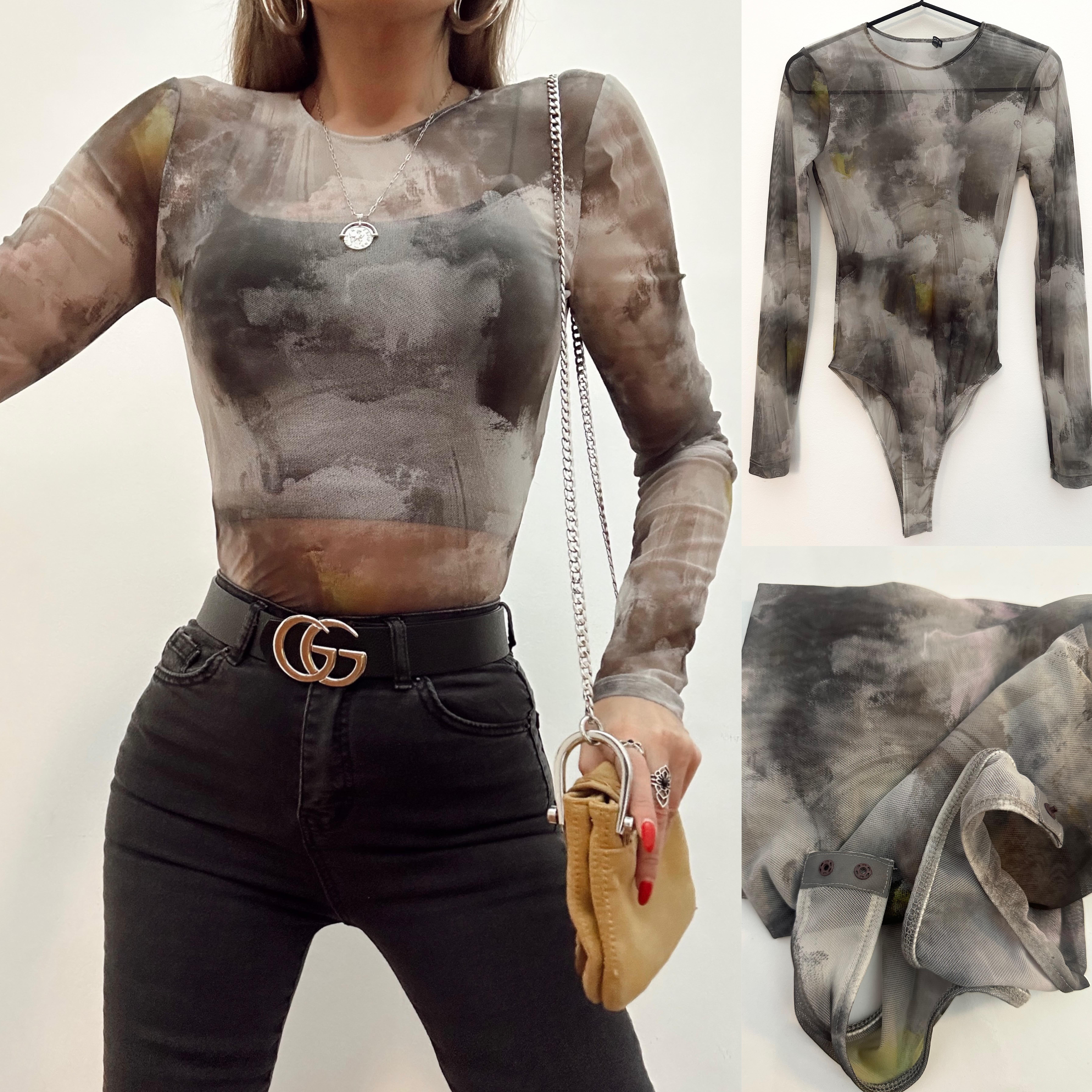 ZR FLORAL TÜL BODYSUİT 