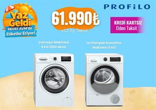 Profilo Kurutma Makinesi ve Çamaşır Makinesi PaketiYAZ GELDİ