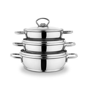 Schafer Cookhaus Çelik Sahan Seti 6 Parça - GümüşSahan Setleri