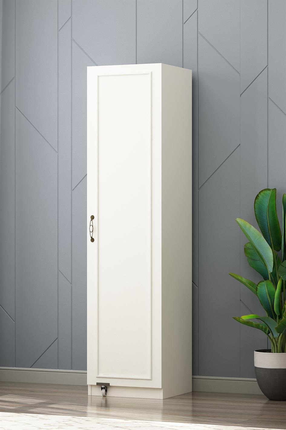 Evona Serra Çıtalı Tek Kapaklı 180cm Erzak Dolabı Aytaşı