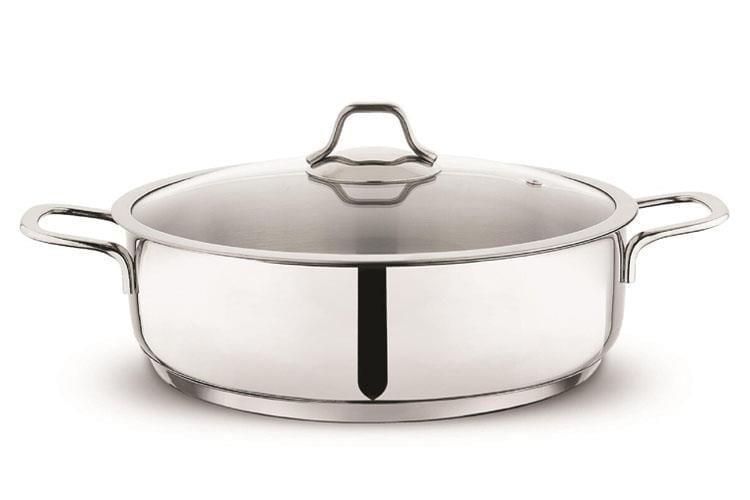 Schafer Held Çelik Basık Tencere - 24 Cm - 2 Parça - Inox