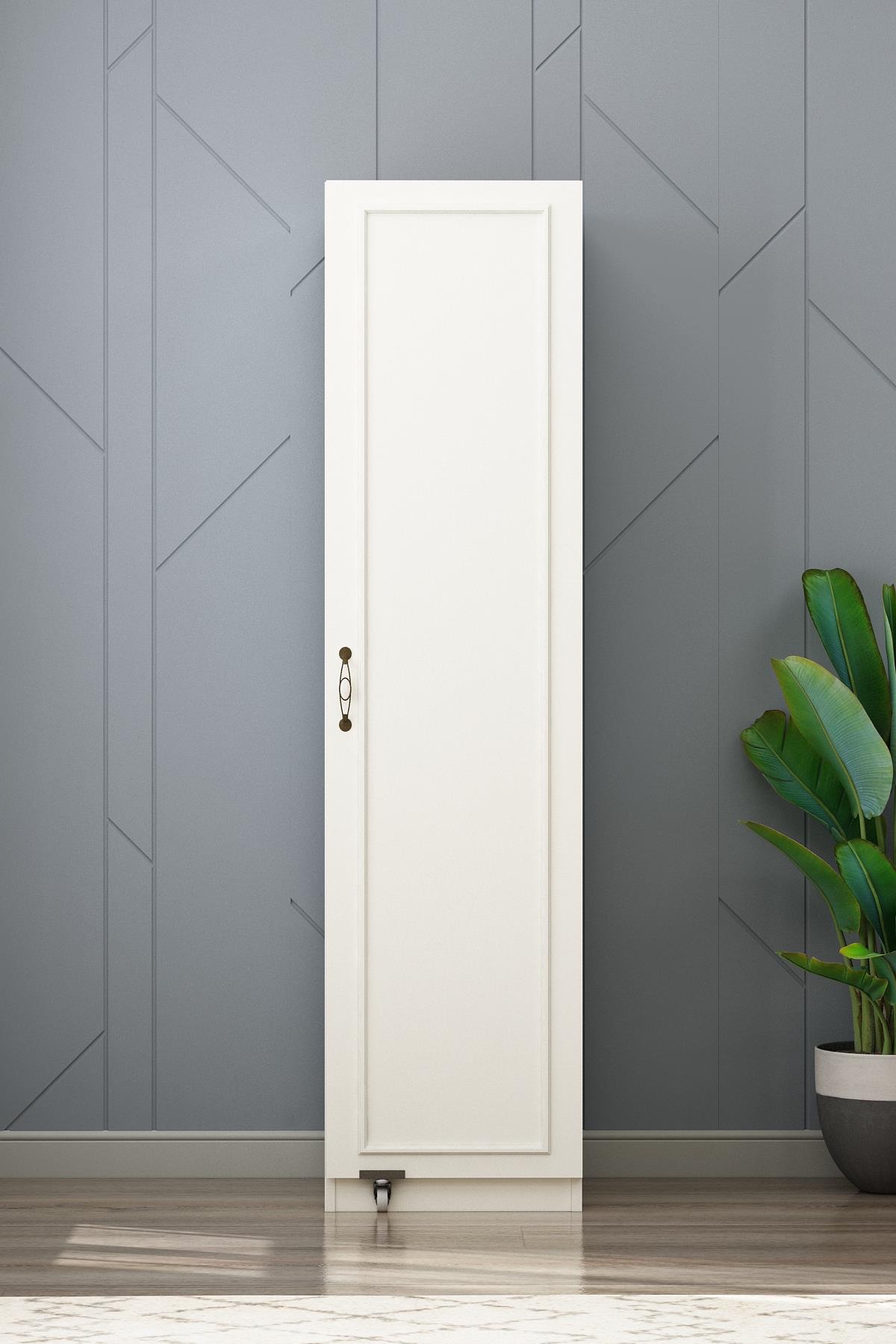 Evona Serra Çıtalı Tek Kapaklı 180cm Erzak Dolabı Aytaşı