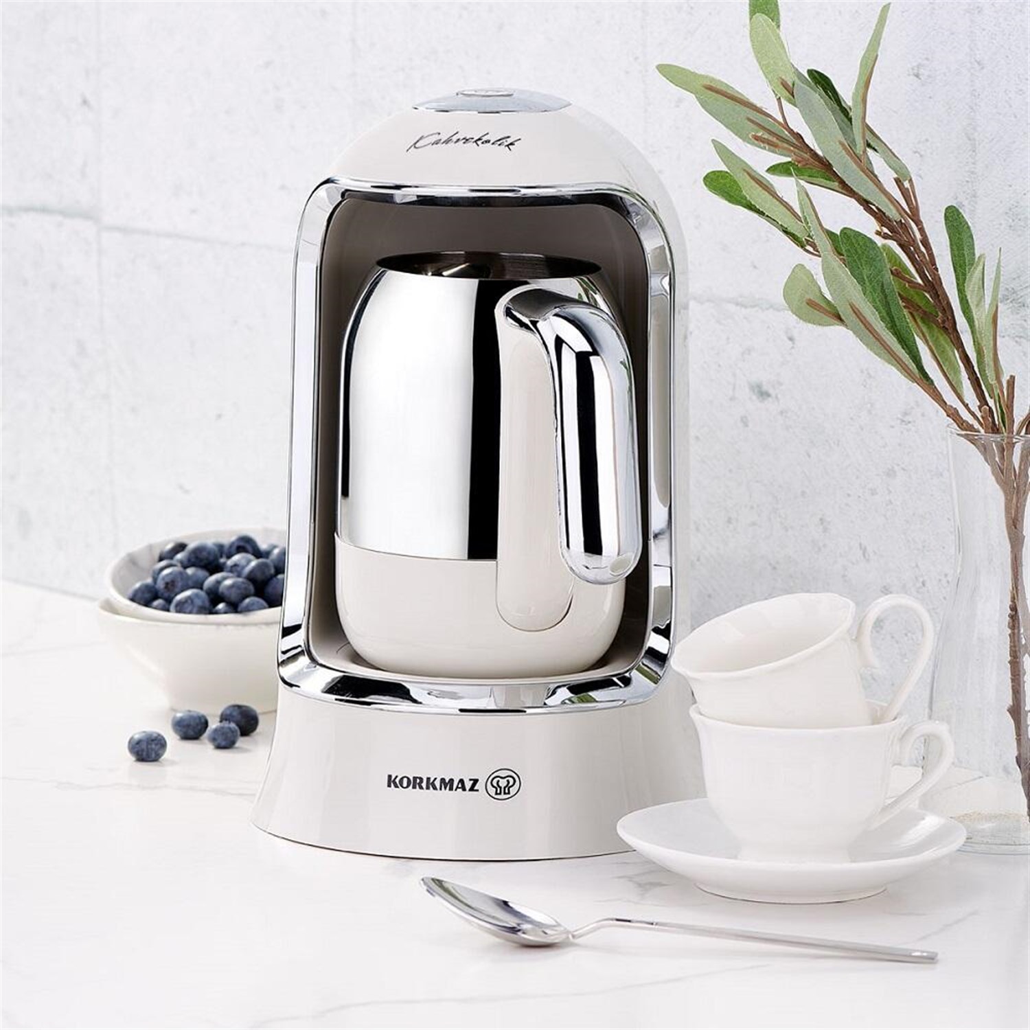 Korkmaz A860-12 Kahvekolik Kahve Makinesi Vanilya | Hedef Avm