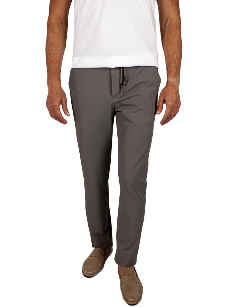 Regular Fit Belden Bağlamalı Antrasit Jogger Pantolon