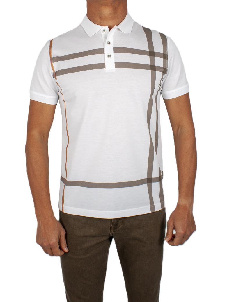 Regular Fit Desenli Merserize %100 Pamuk Kahve Polo Tişört