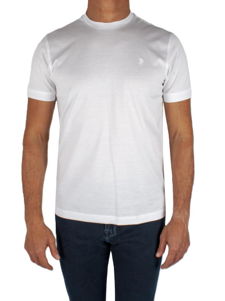 Regular Fit Merserize %100 Pamuk Beyaz Bisiklet Yaka Tişört