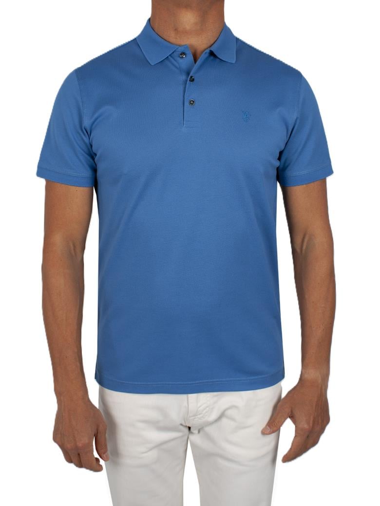Regular Fit Merserize %100 Pamuk İndigo Polo Yaka Tişört