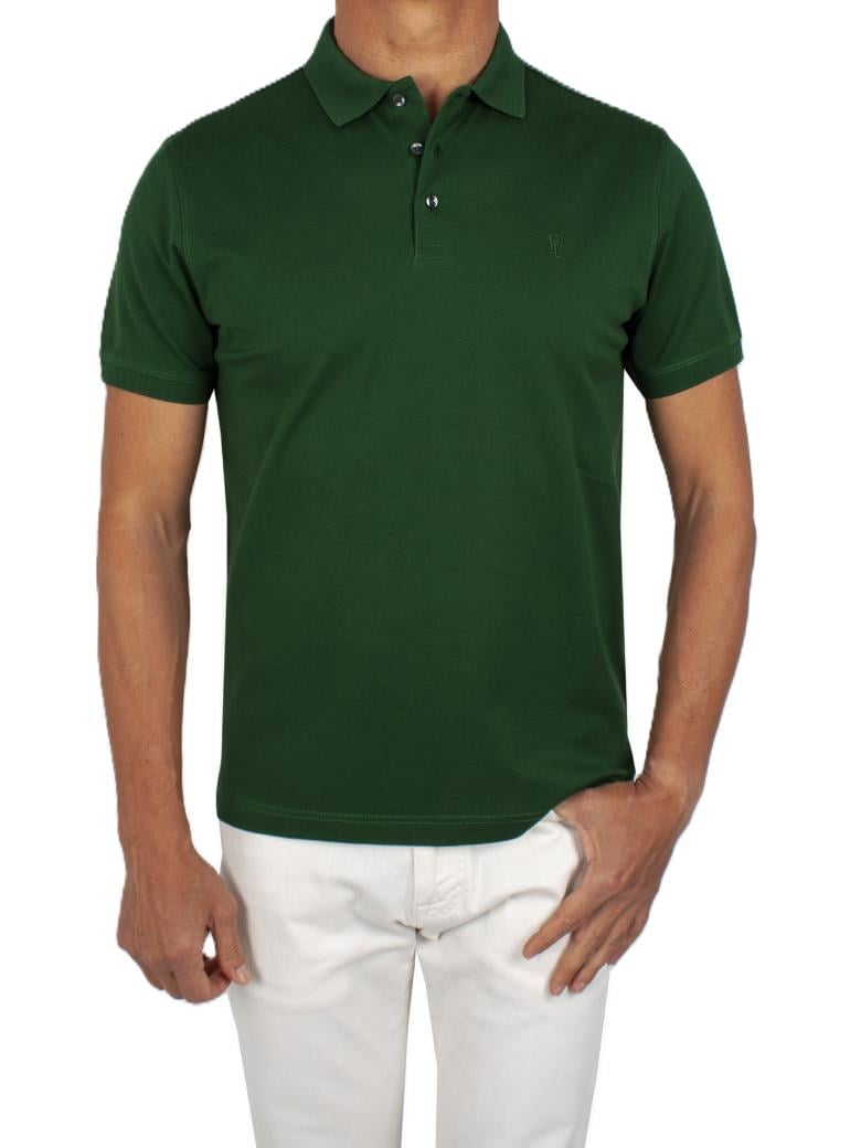 Regular Fit Merserize %100 Pamuk Nane Yeşili Polo Yaka Tişört