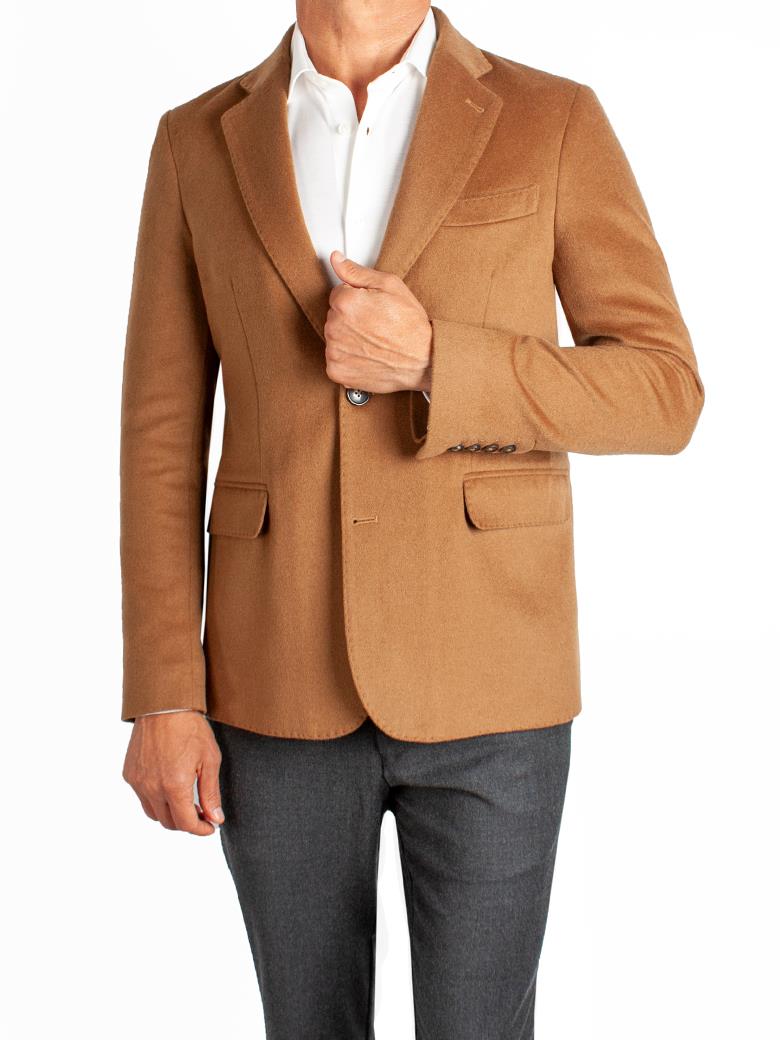 Standart Fit Camel Yün Ceket