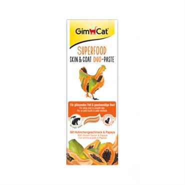 Gimcat SF Skin-Coat Duo Paste Tavuklu Papayalı 50g
