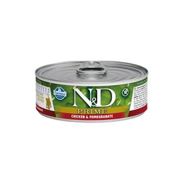 N&D Prime Tahılsız Tavuk&Nar 80gr Yavru Yaş Kedi Konservesi