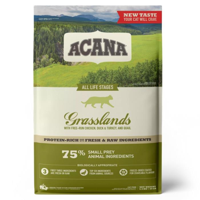 Acana Grasslands Kedi Maması 4.5 Kg - Tüm ırk ve yaşam evreleri için