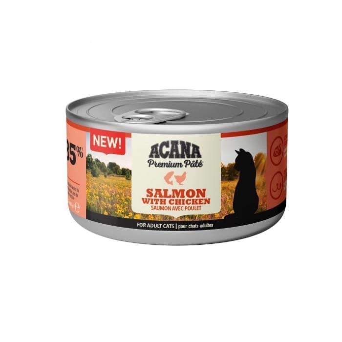 Acana Premium Pate (Ezme) Somon Balıklı ve Tavuklu Kedi Konservesi 85gr