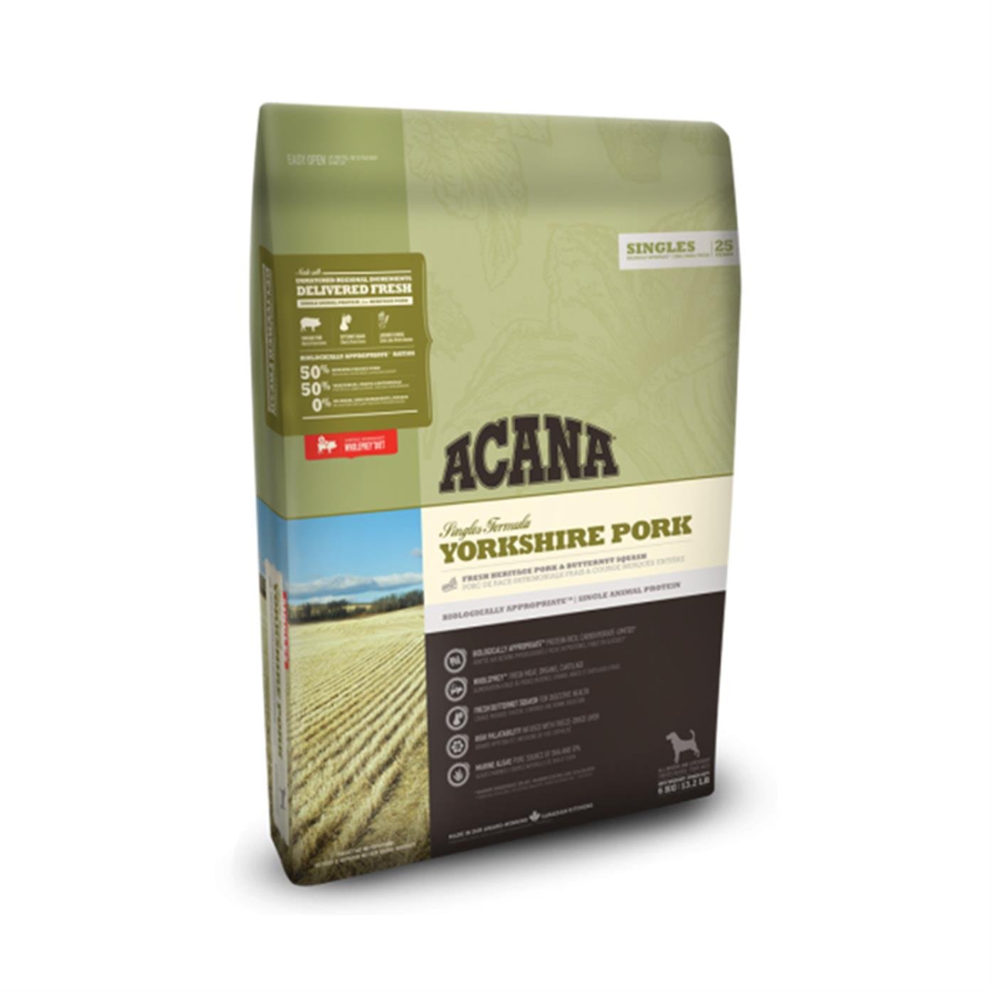 Acana Singles - Yorkshire Pork Köpek Maması 11.4 Kg - Tüm Irk Ve Yaşam Evreleri İçin