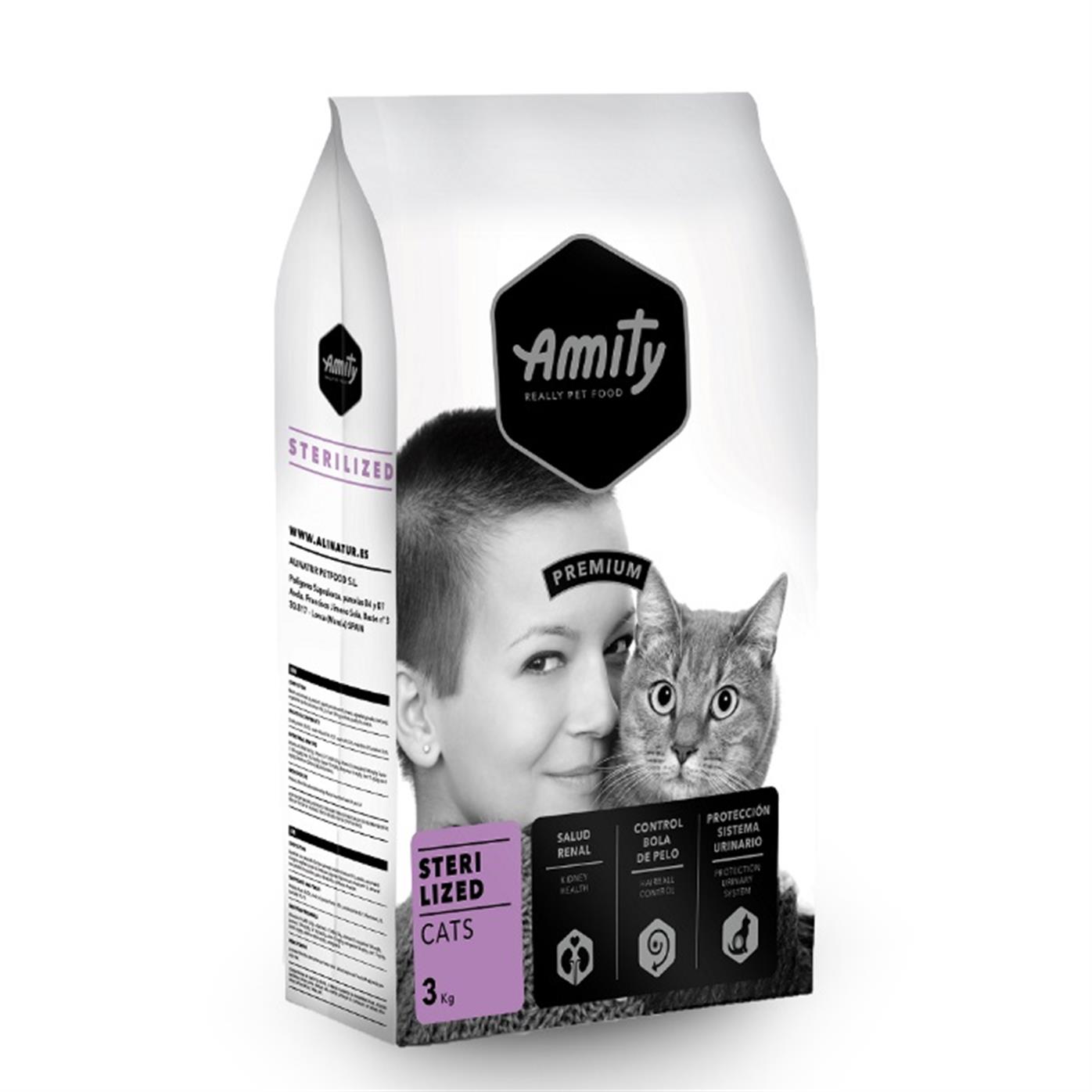 Amity Premium Sterilized Cat 3 Kg - 8436538940815 - 940815 - PET GROSS ® |  Evcil Hayvanlarınız İçin Her Şey PetGross'ta - Amity