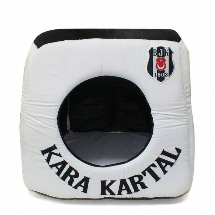 Beşiktaş Lisanslı 3 Fonksiyonlu Pet Yatağı Beyaz