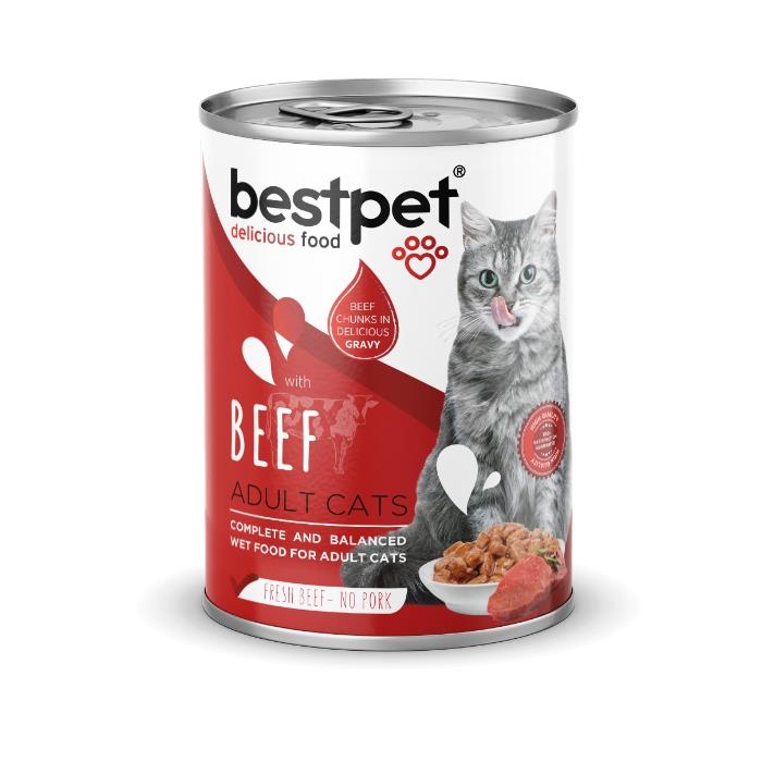 Bestpet Gravy Veal Dana Etli Kedi Konservesi 400 gr
