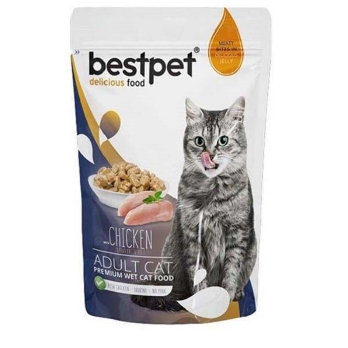 Bestpet Jelly Tavuklu 85gr Yetişkin Yaş Kedi Maması