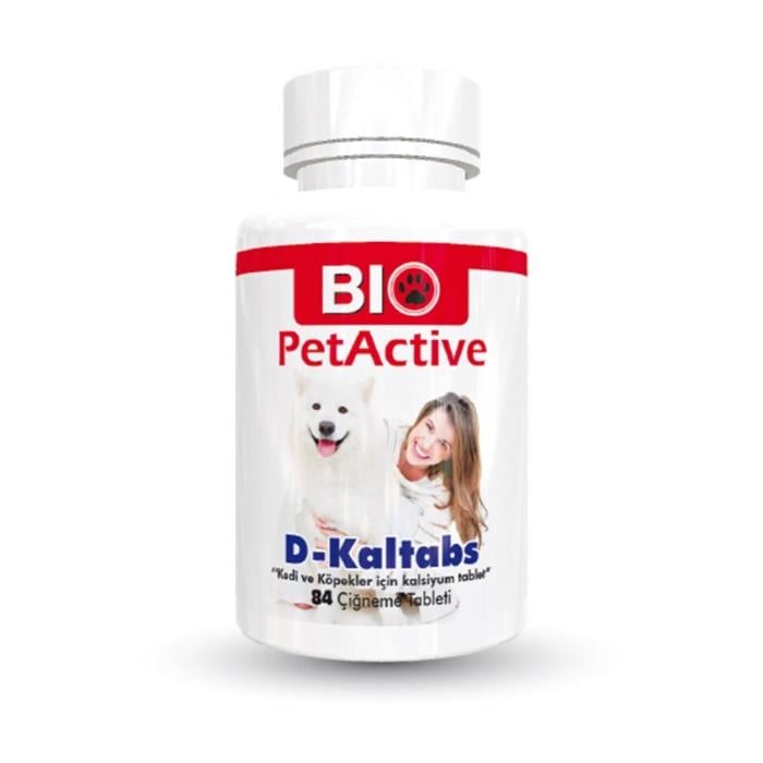 Bio PetActive D-Kaltabs Kedi ve Köpekler için Kalsiyum Tableti