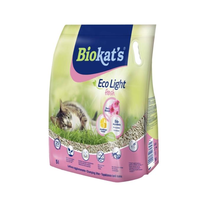 Biokats Eco Light Fresh Cherry Blossom Pelet Kedi Kumu 5lt